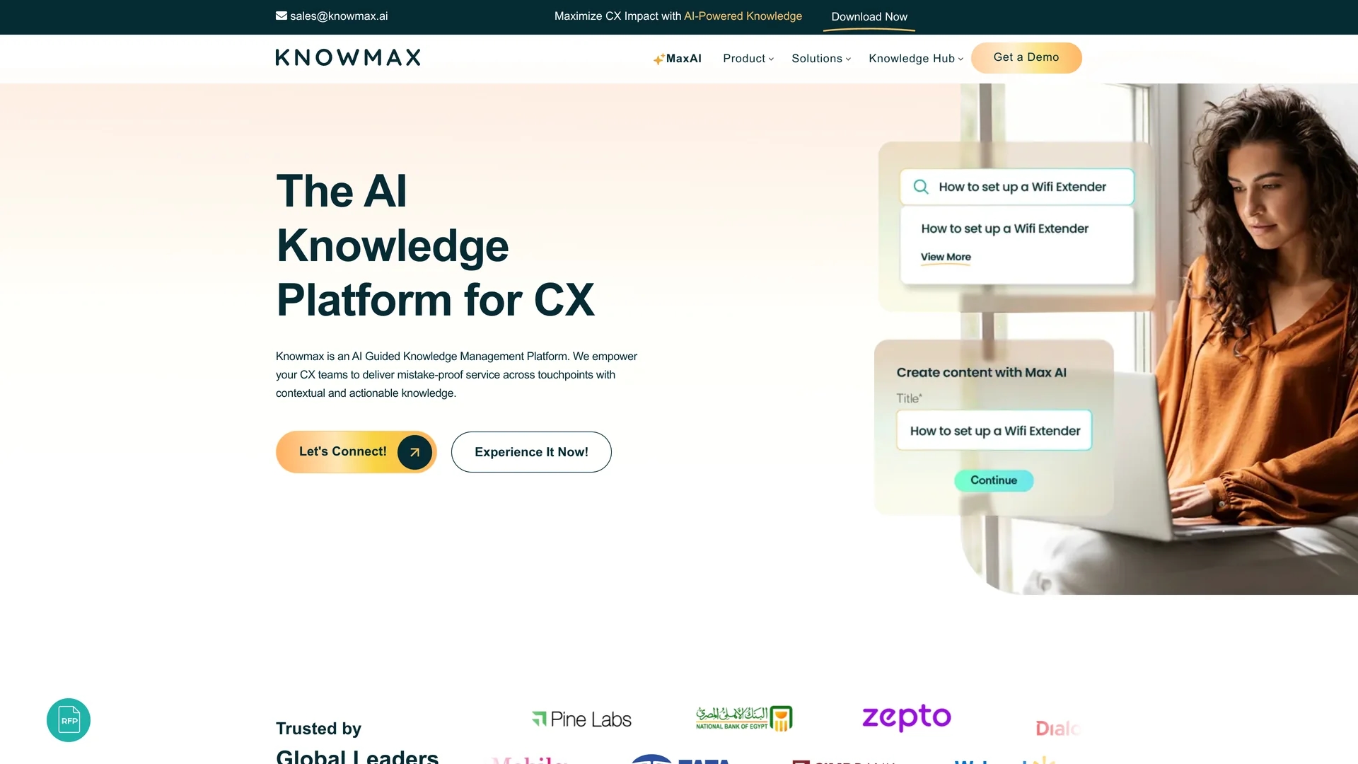 knowmax homepage