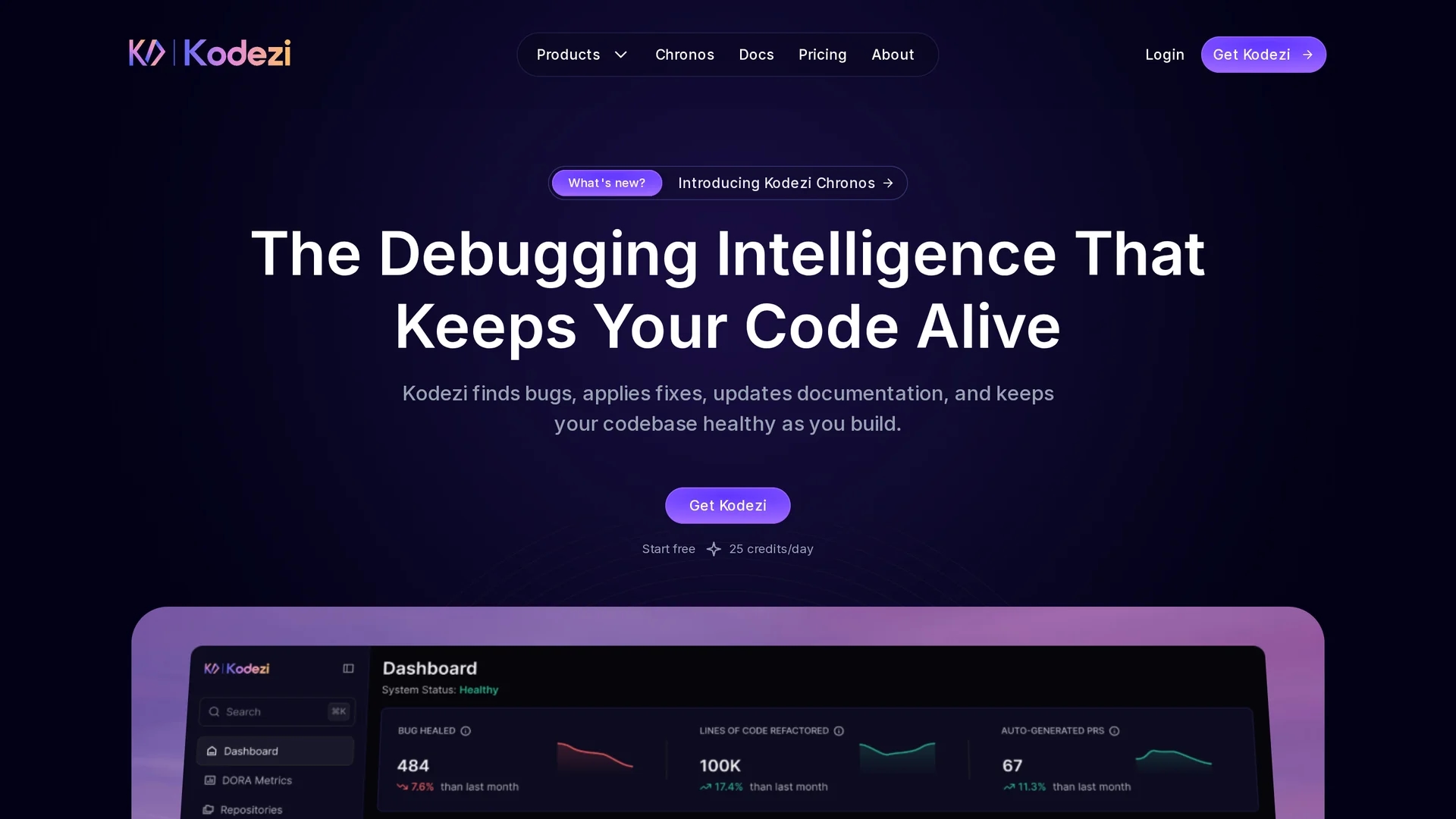 kodezi-ai homepage