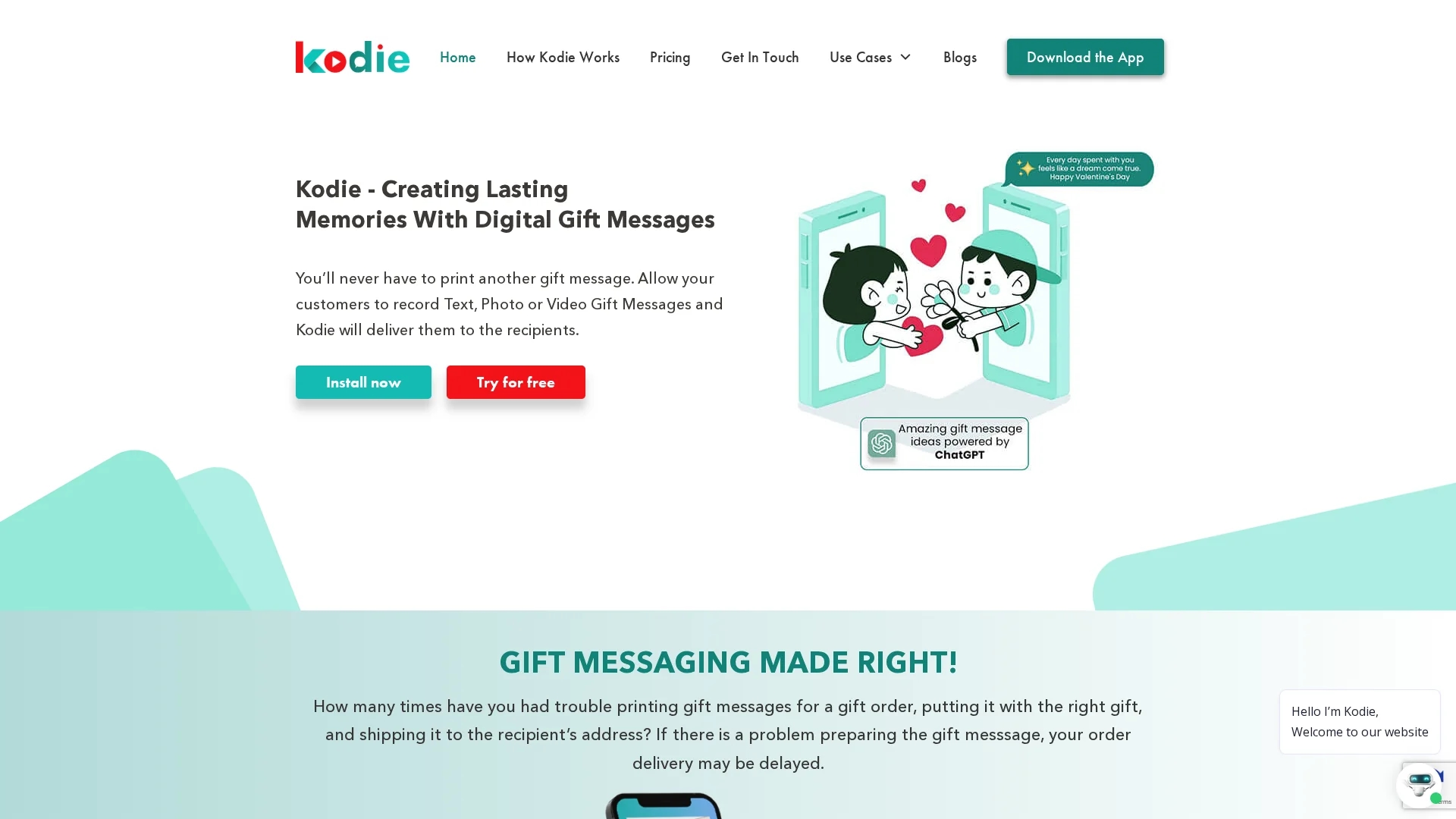 kodie homepage