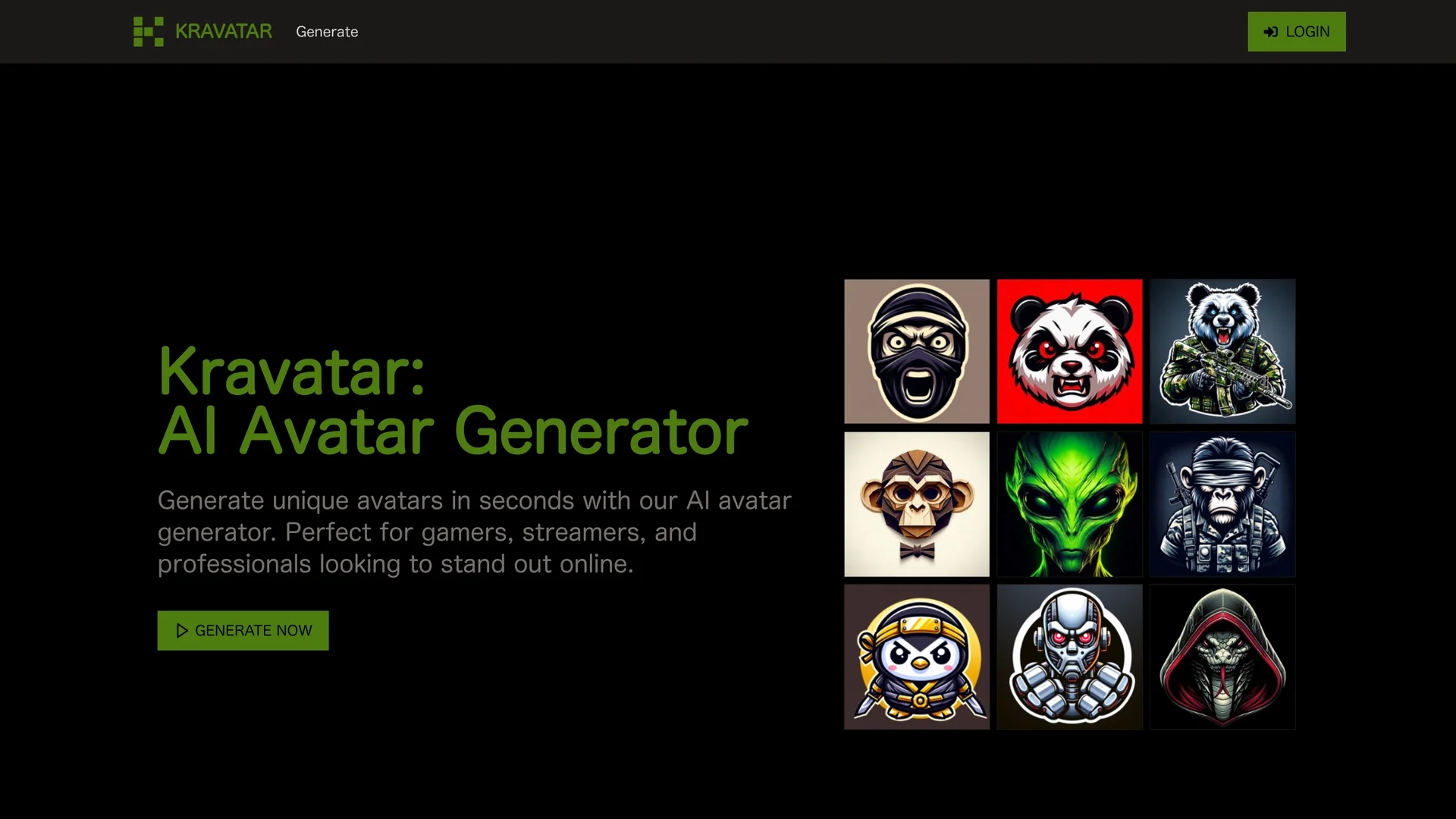 kravatar homepage