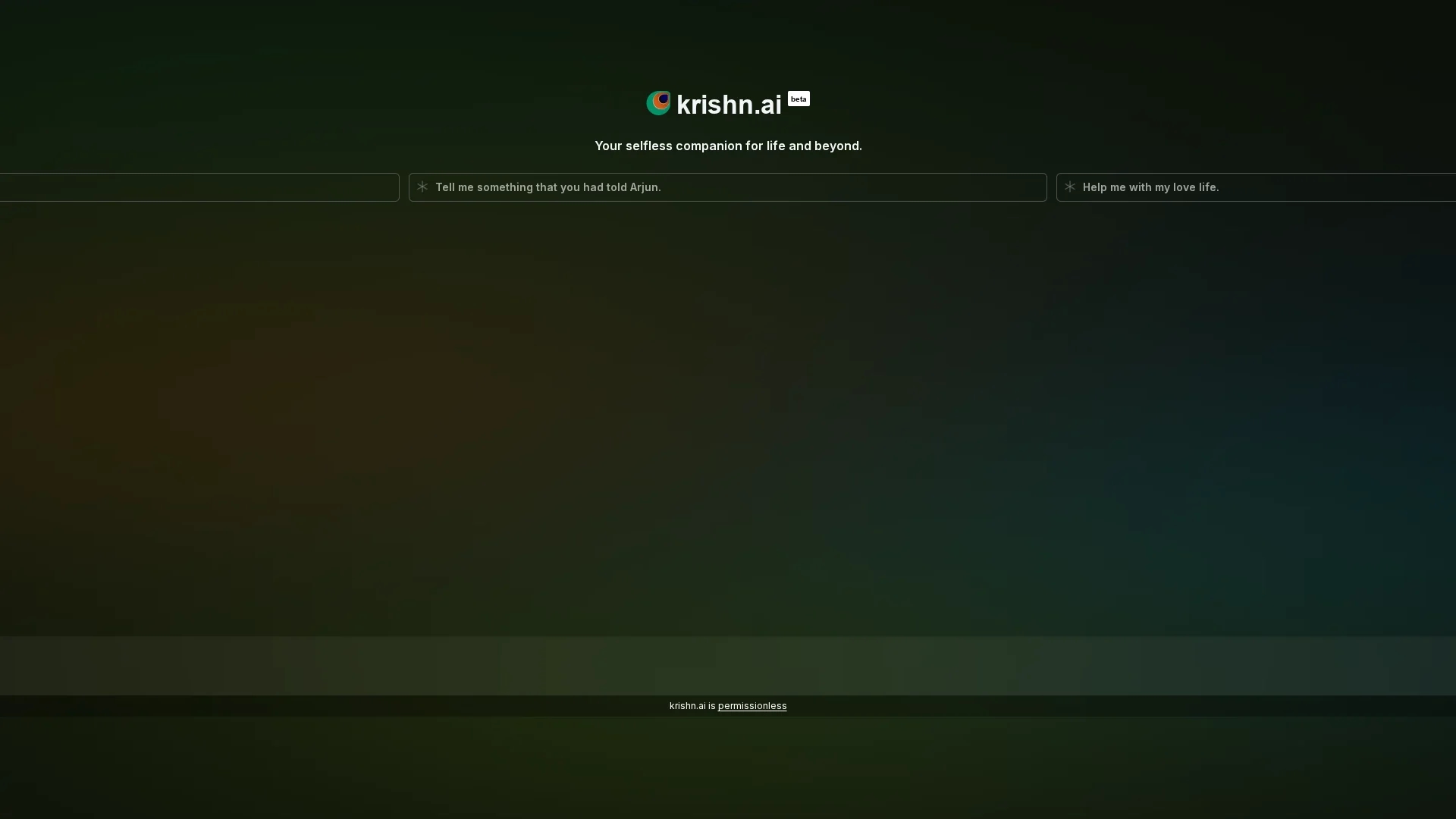 krishn-ai homepage