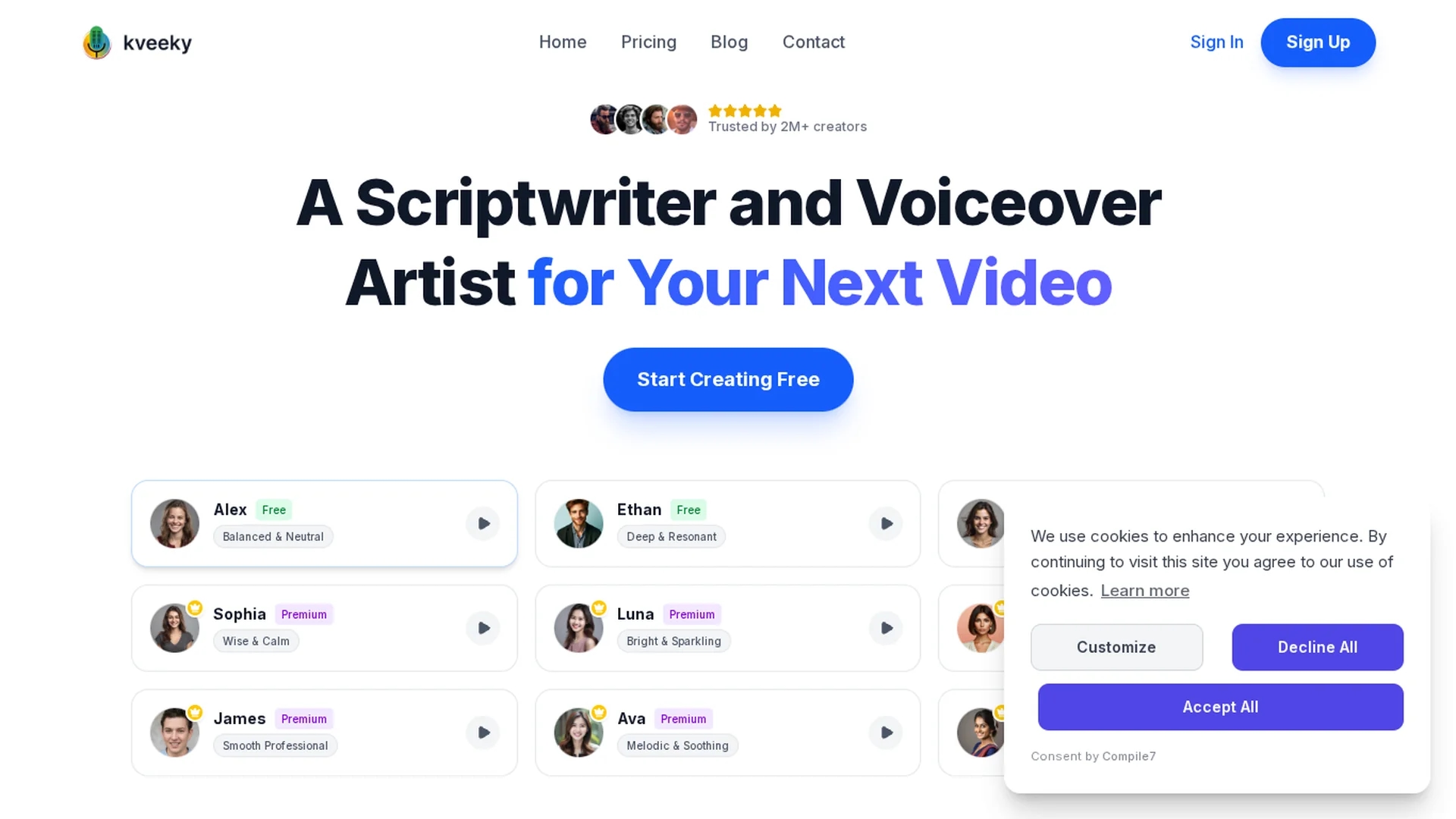 kveeky homepage