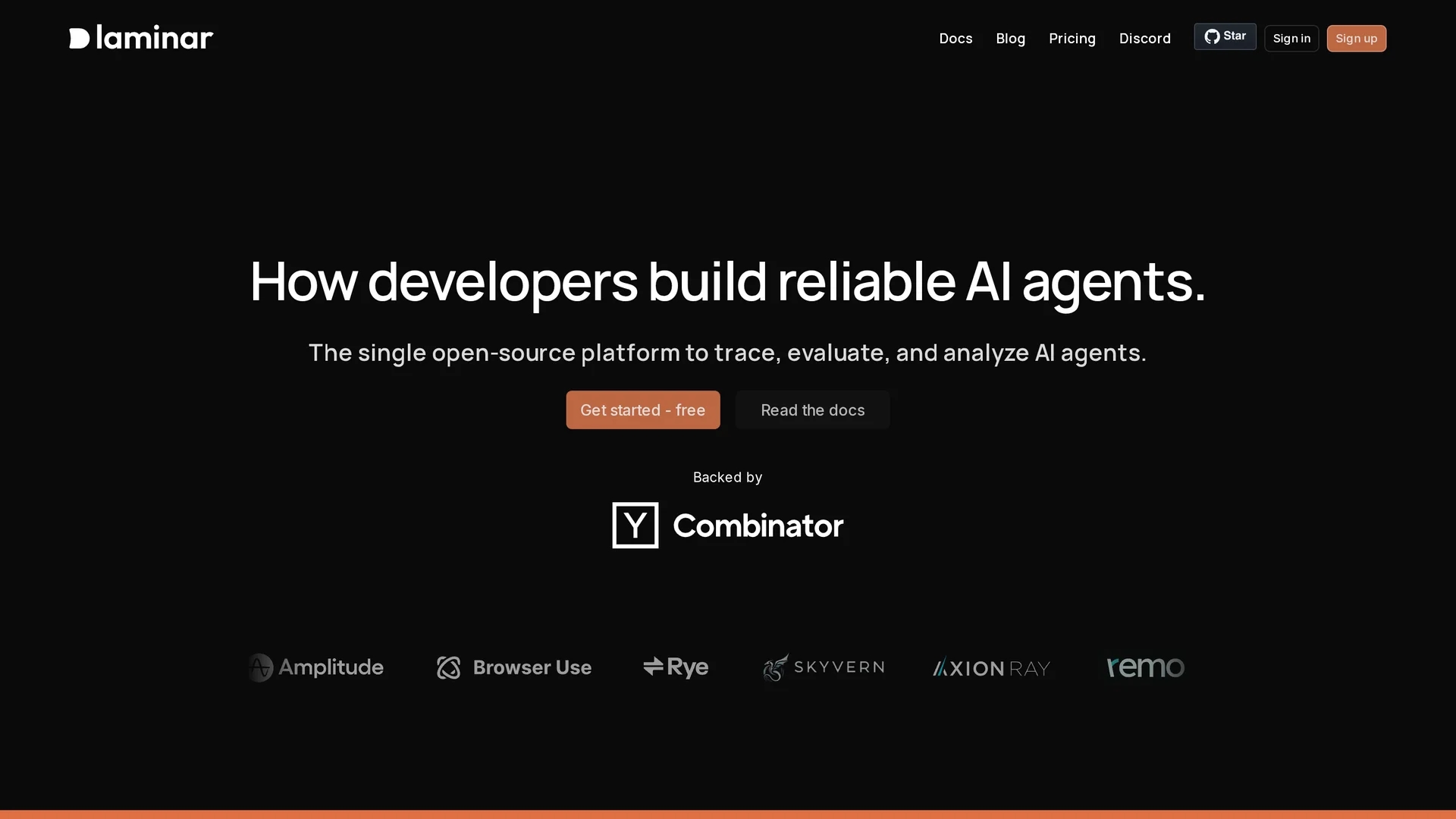 laminar homepage