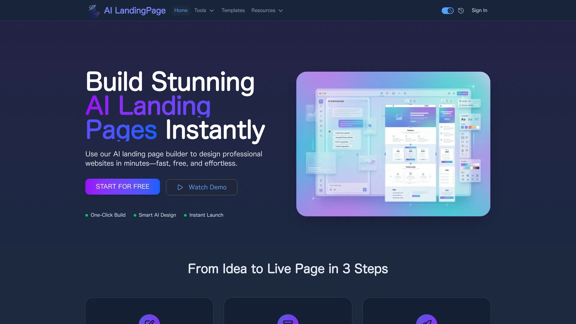 landing-page-io homepage