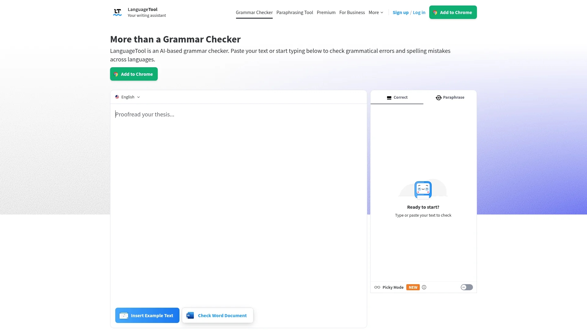 languagetool homepage