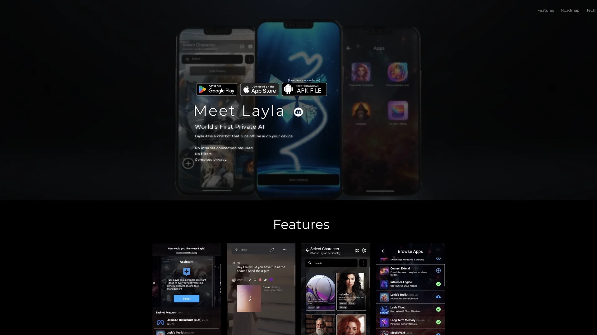layla homepage