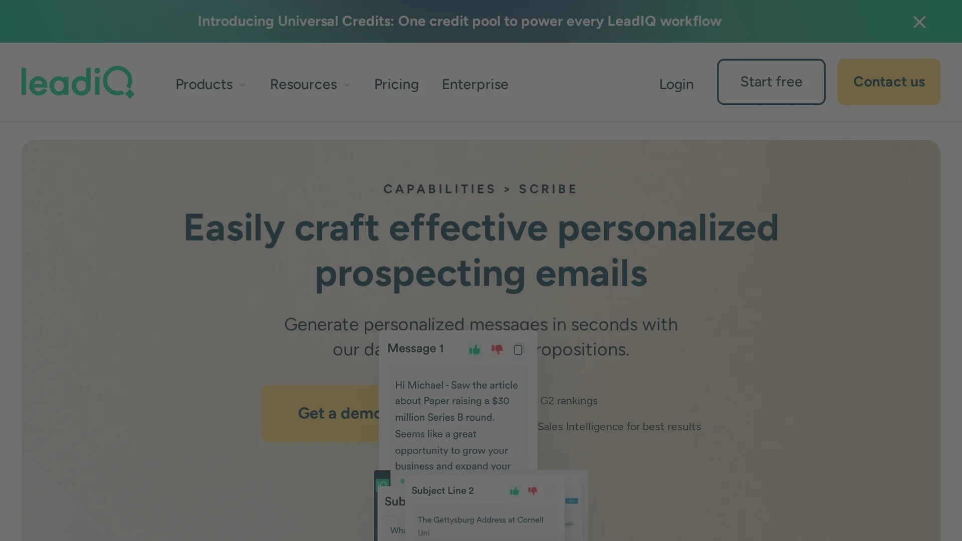 leadiq homepage