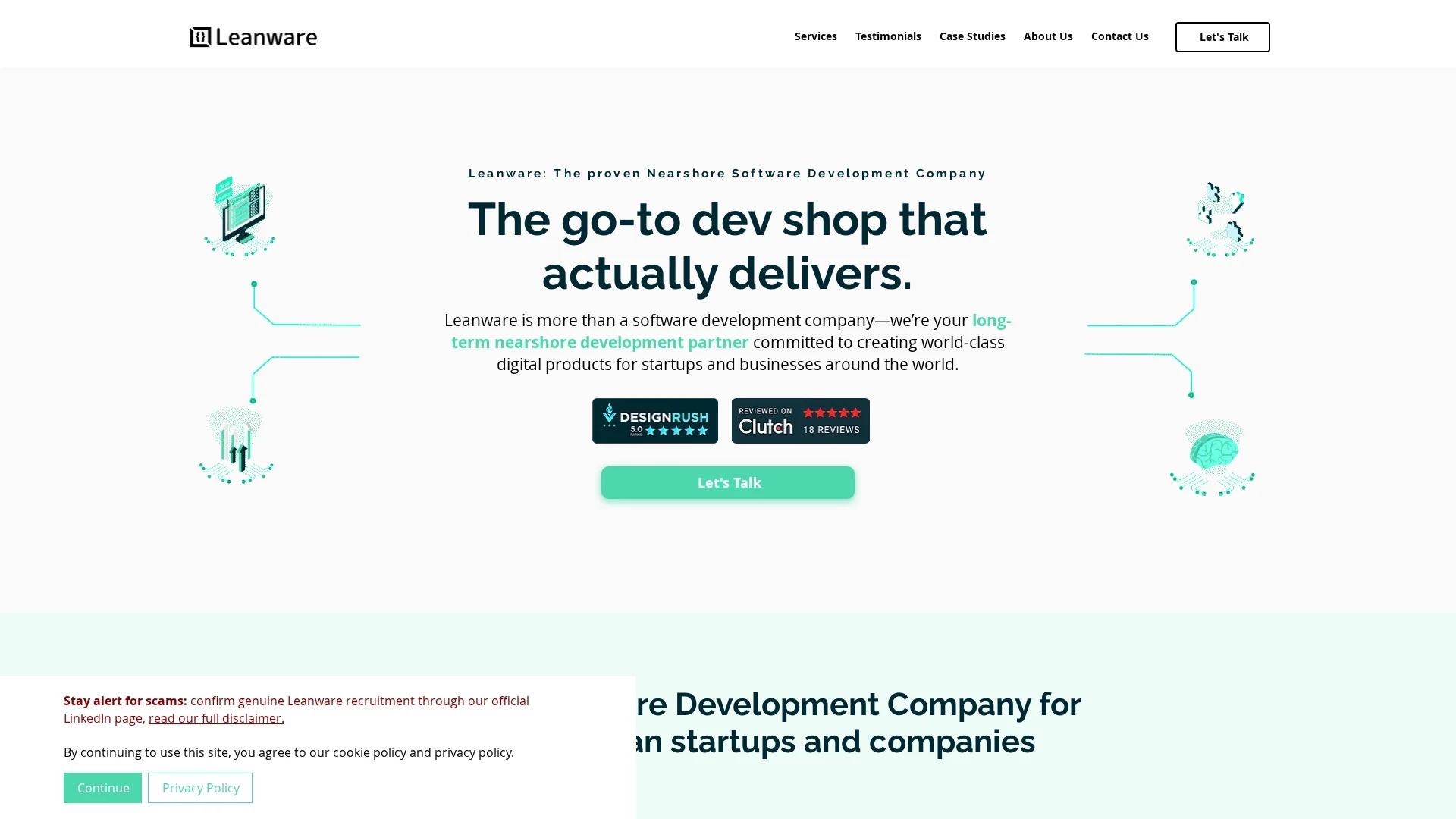 leanware homepage