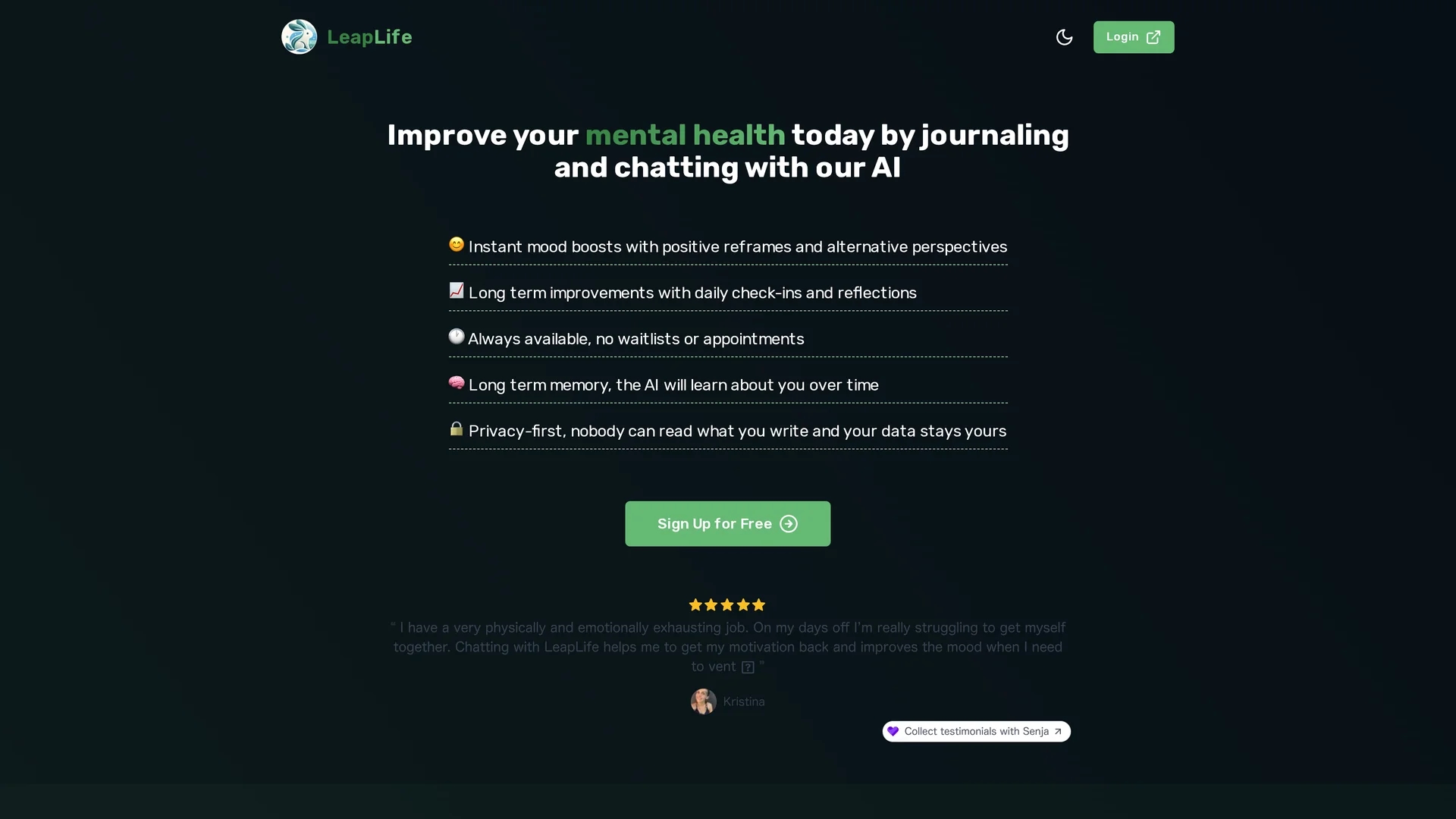 leaplife homepage