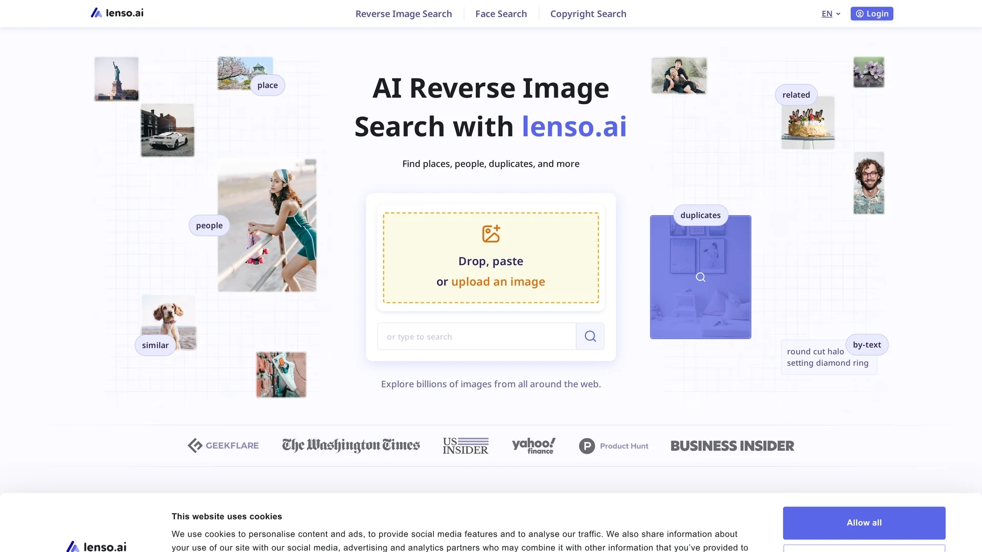 lenso-ai homepage