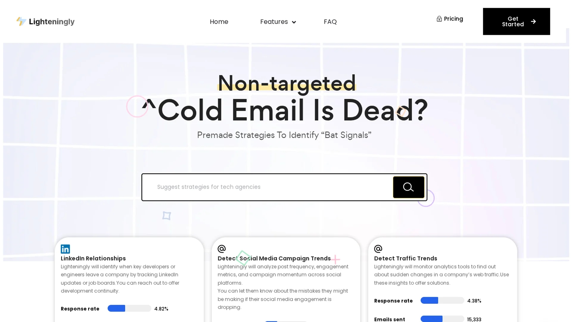 lighteningly-ai homepage