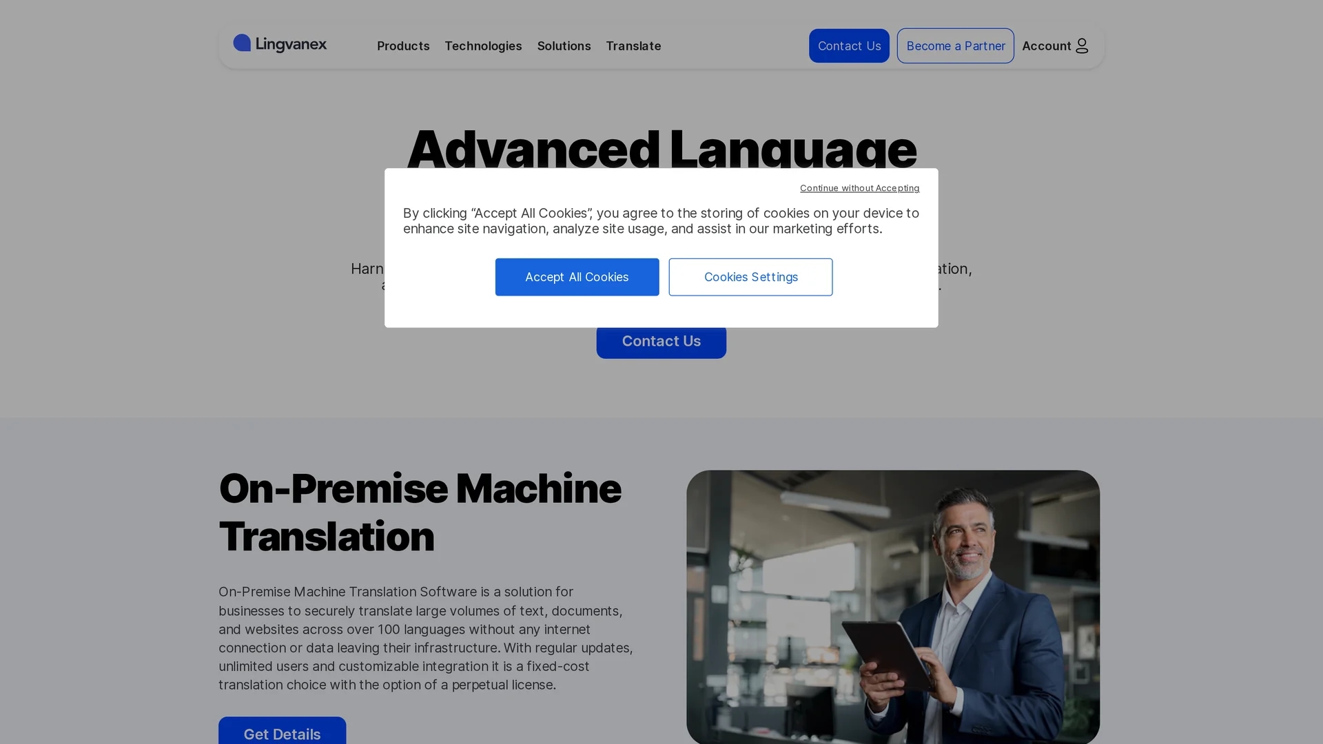 lingvanex homepage
