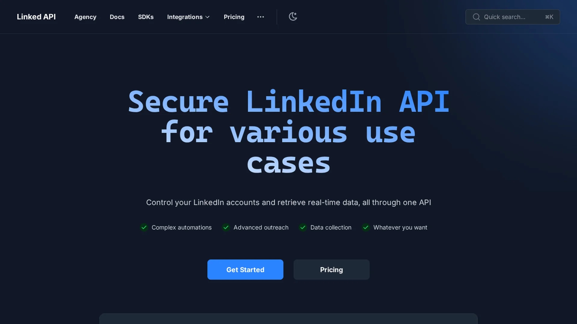 linked-api homepage