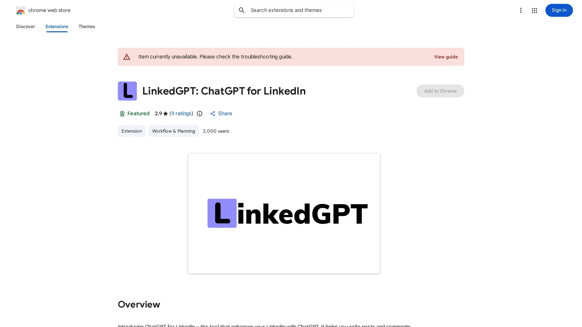 linkedgpt homepage