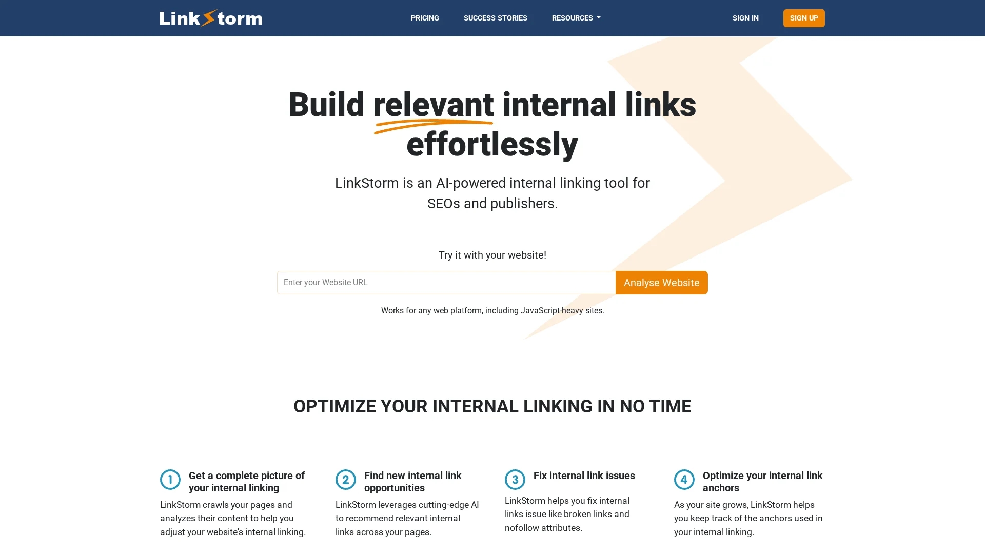 linkstorm homepage