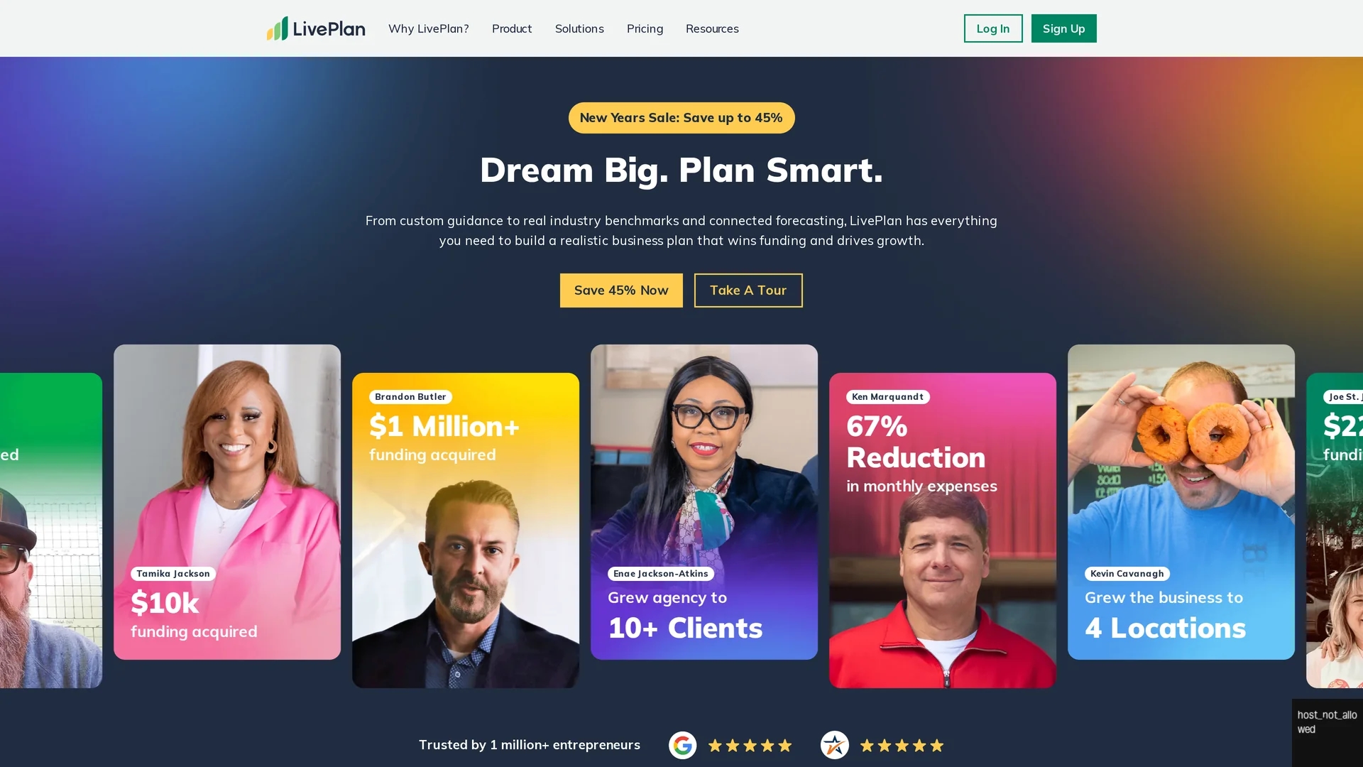liveplan homepage