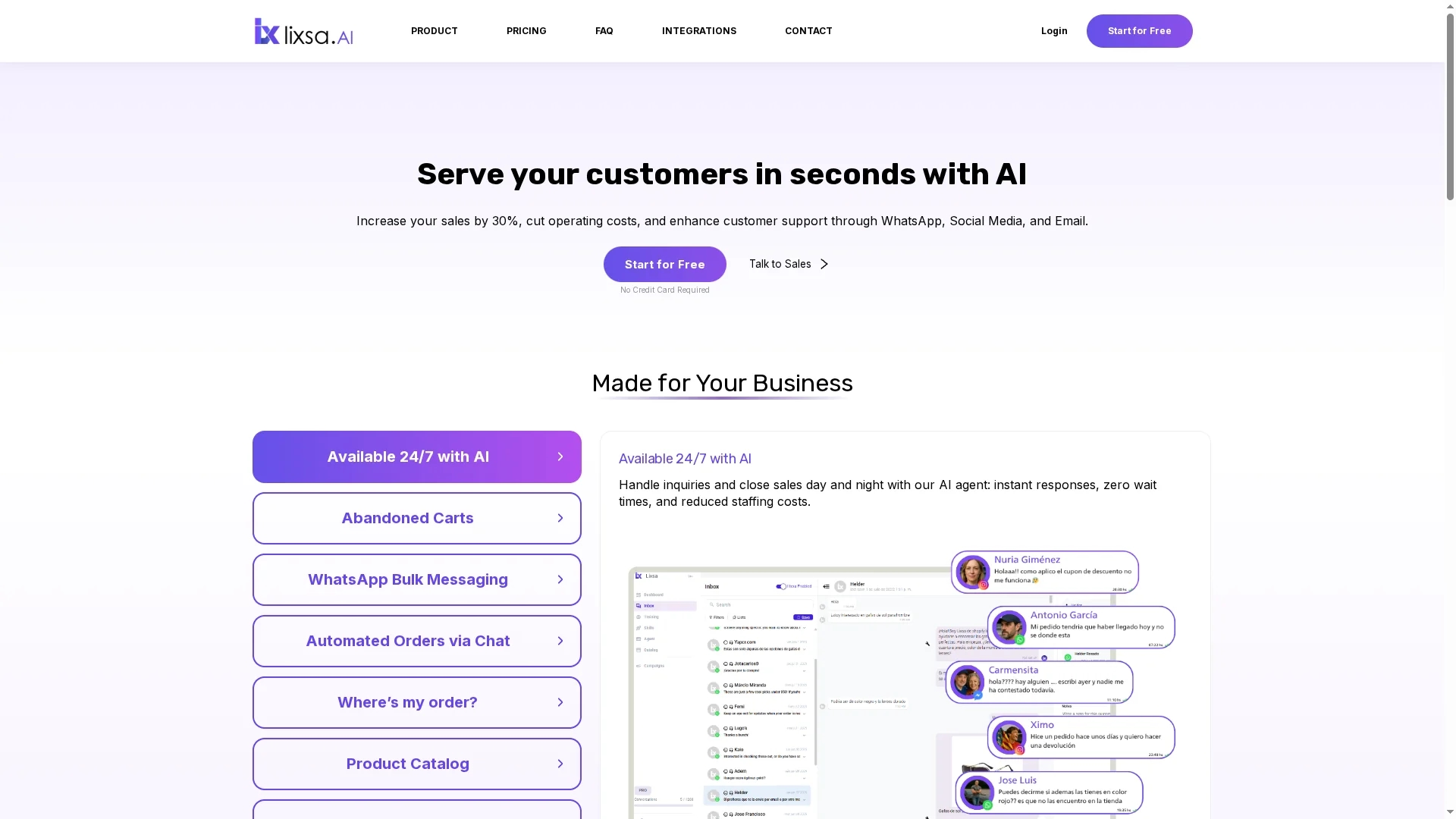 lixsa-ai homepage