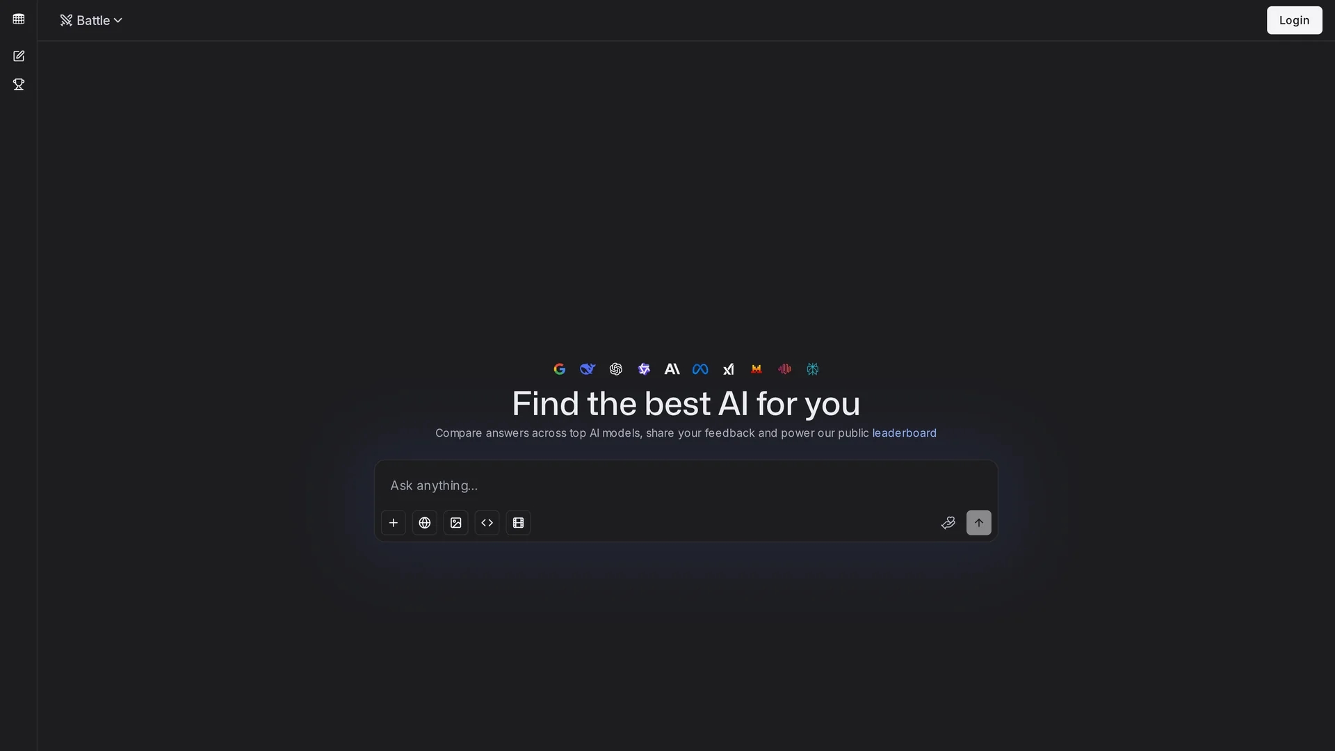 llmarena homepage