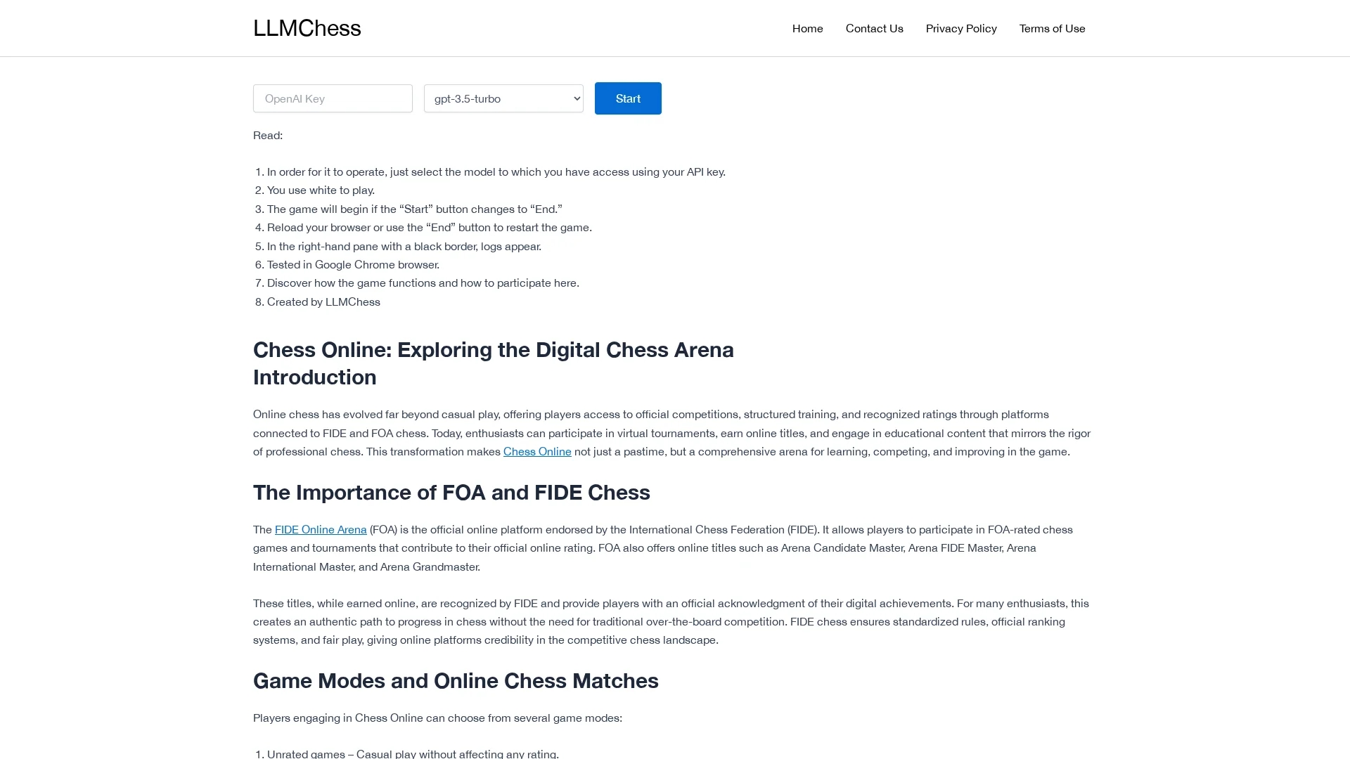 llmchess homepage