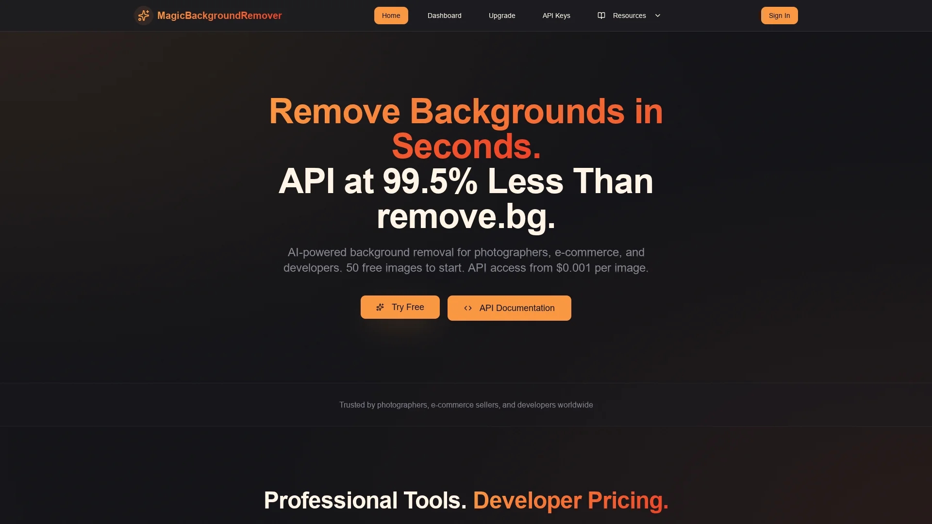 local-background-remover homepage