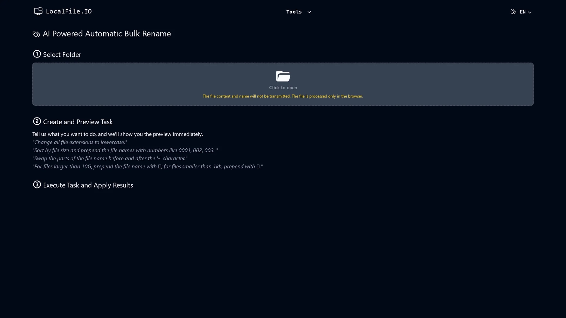 localfile-io homepage