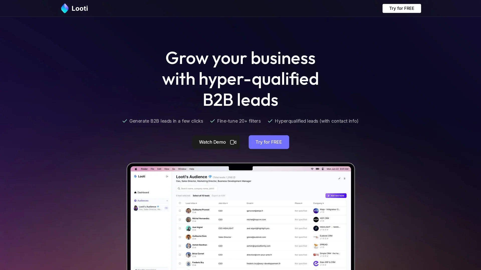 looti-ai homepage