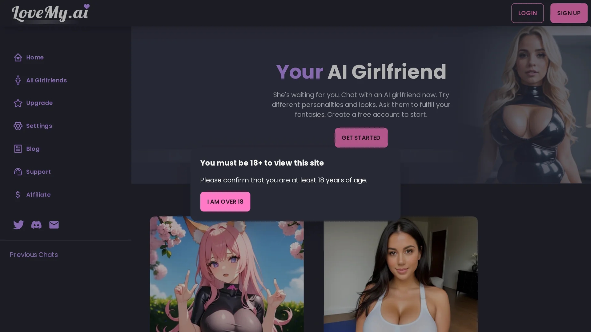 lovemy-ai homepage