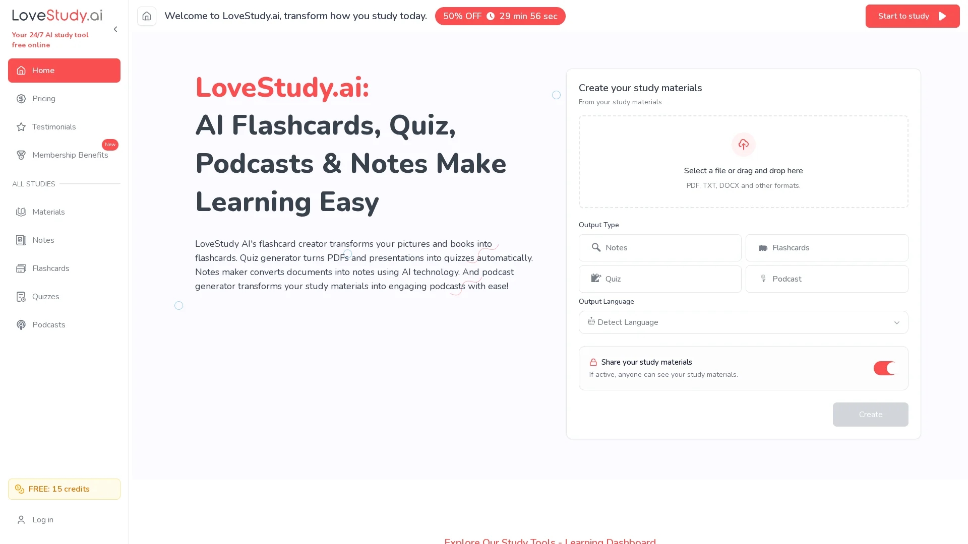 lovestudy homepage