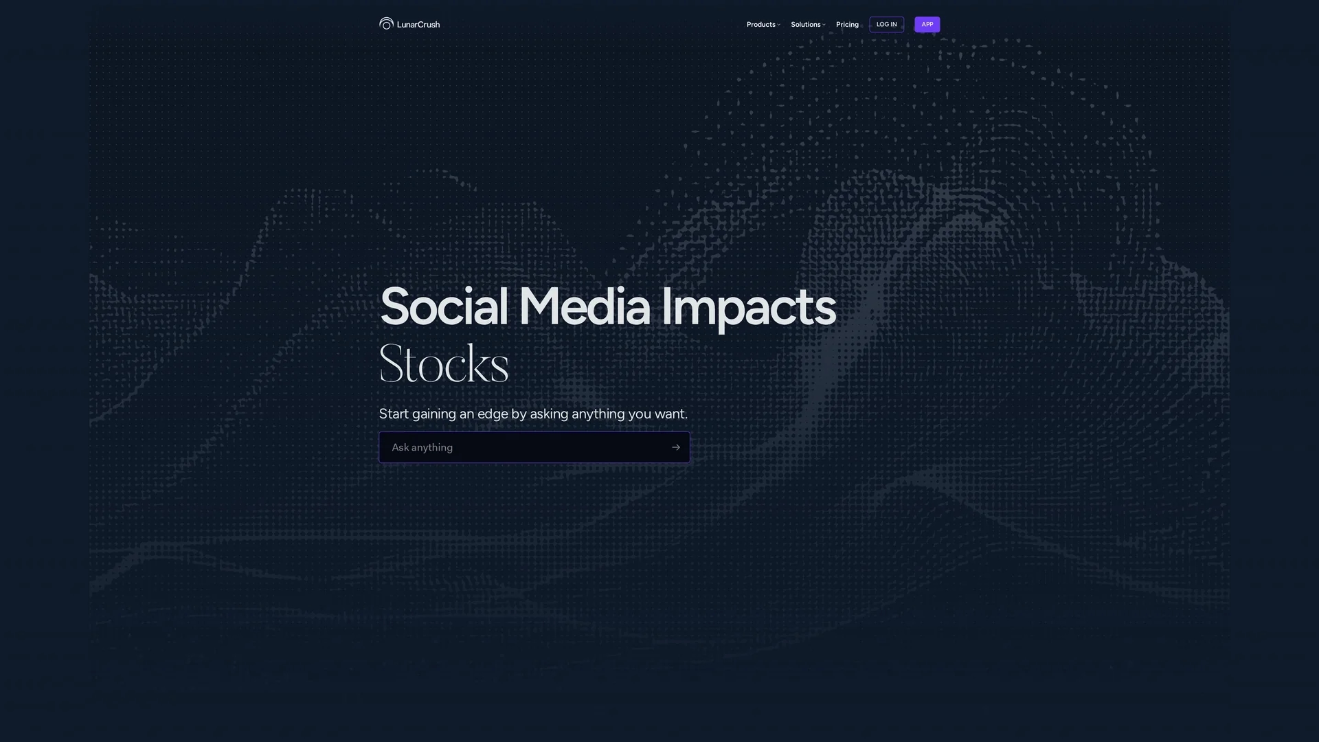 lunarcrush homepage
