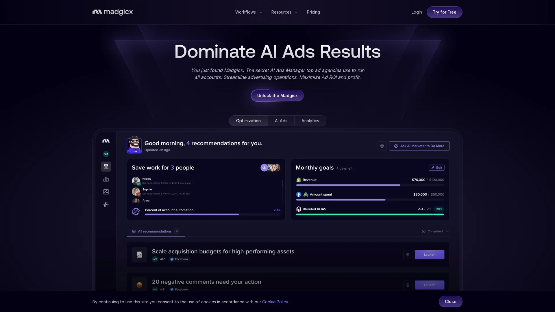 madgicx homepage