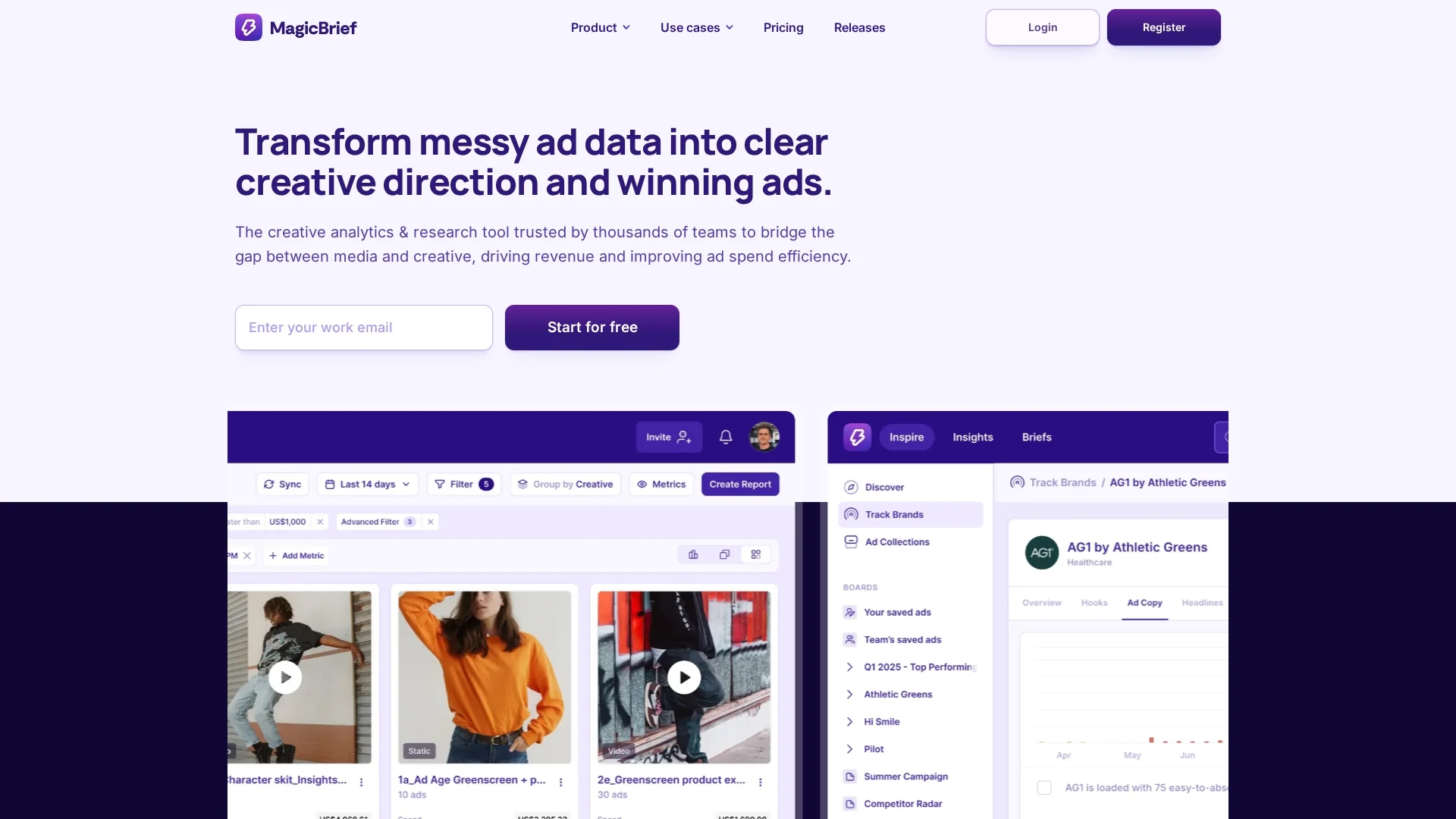 magicbrief homepage