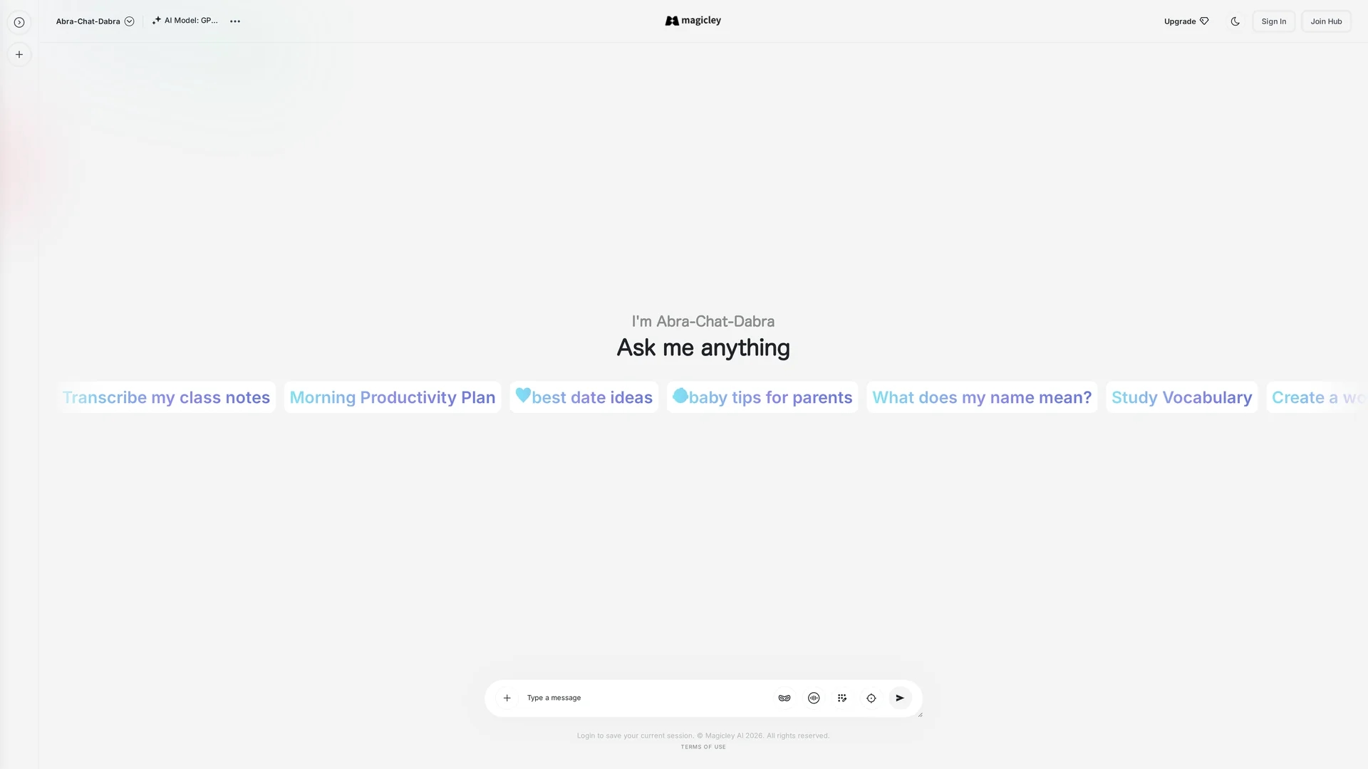 magicley-ai homepage