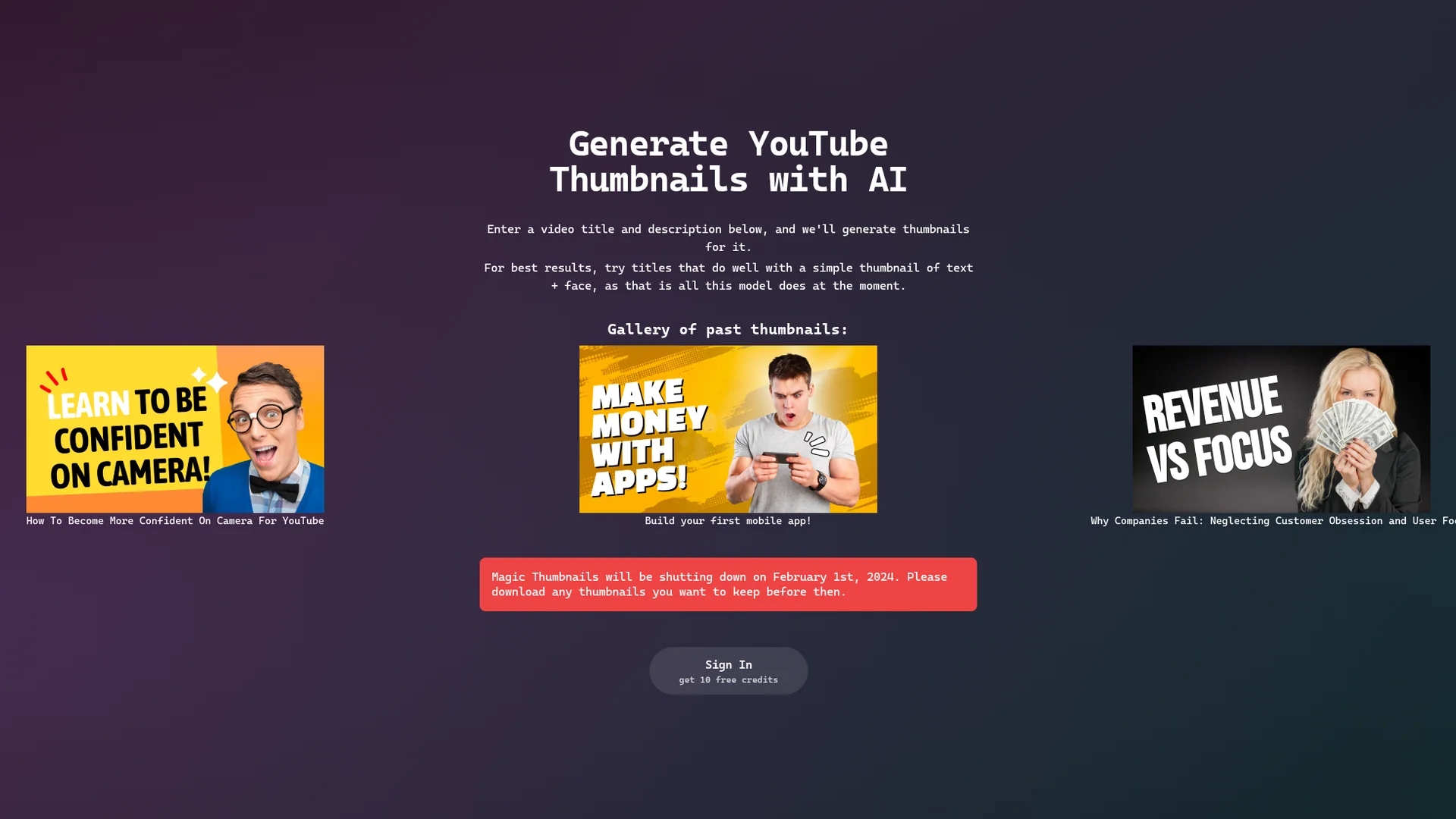 magicthumbnails homepage