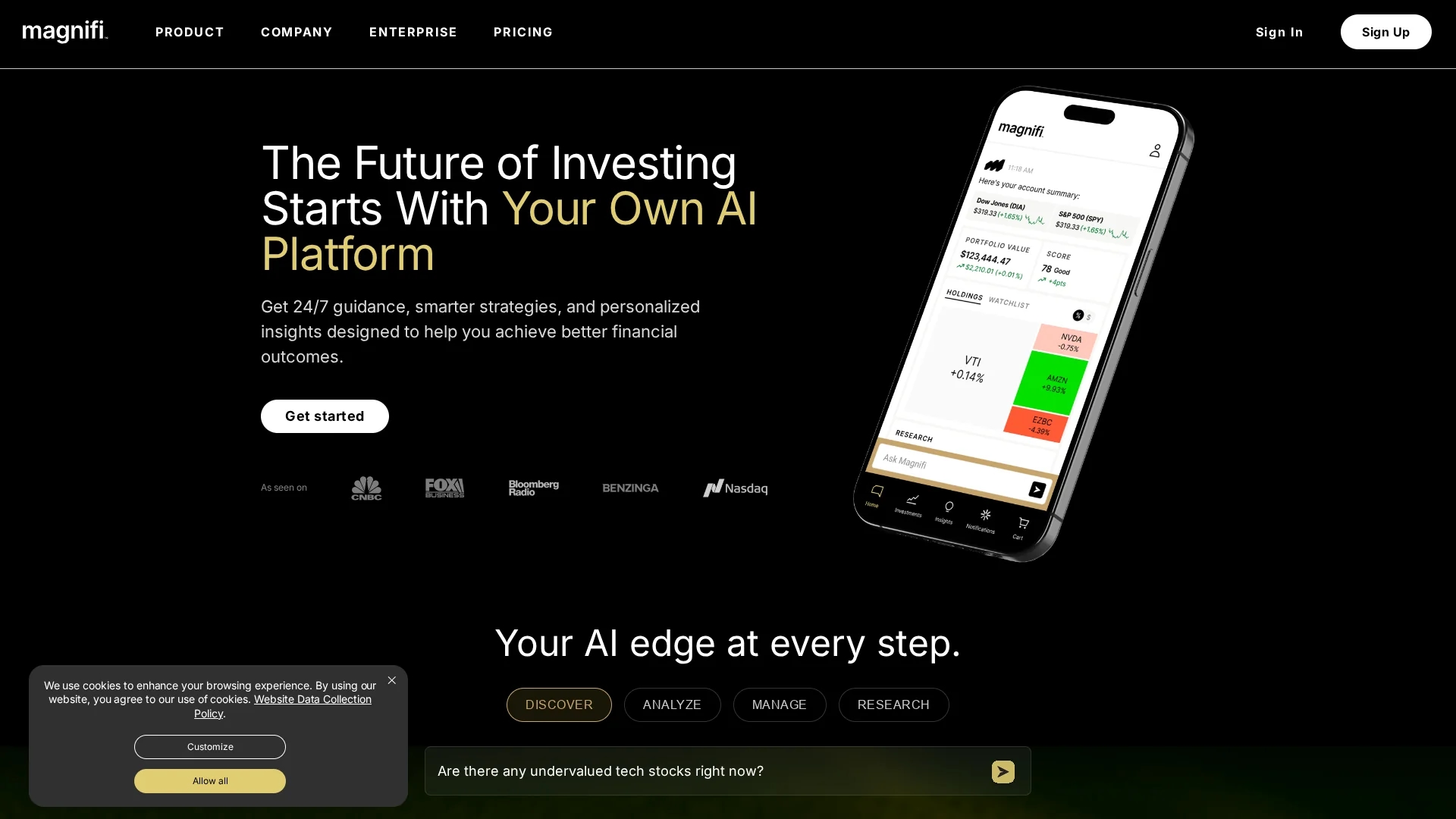 magnifi homepage
