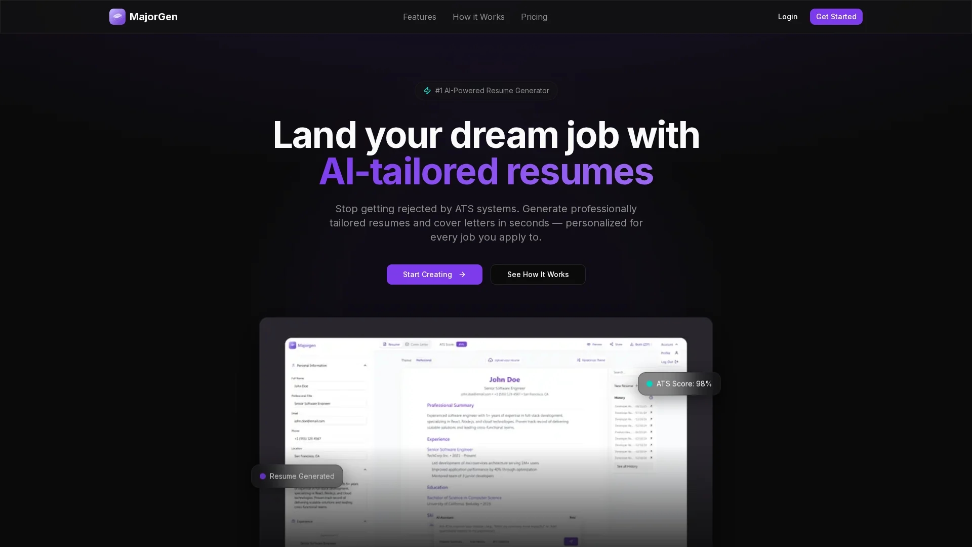 majorgen homepage