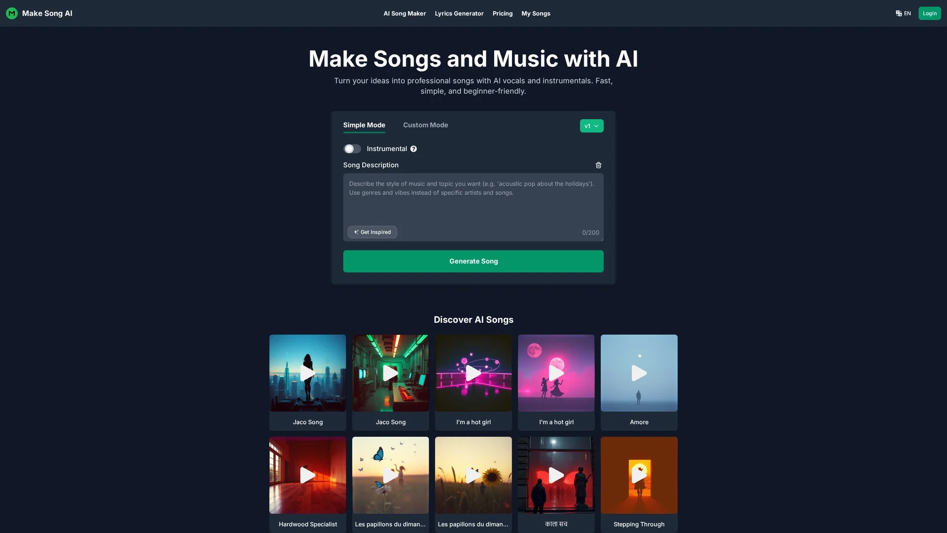 make-song-ai homepage