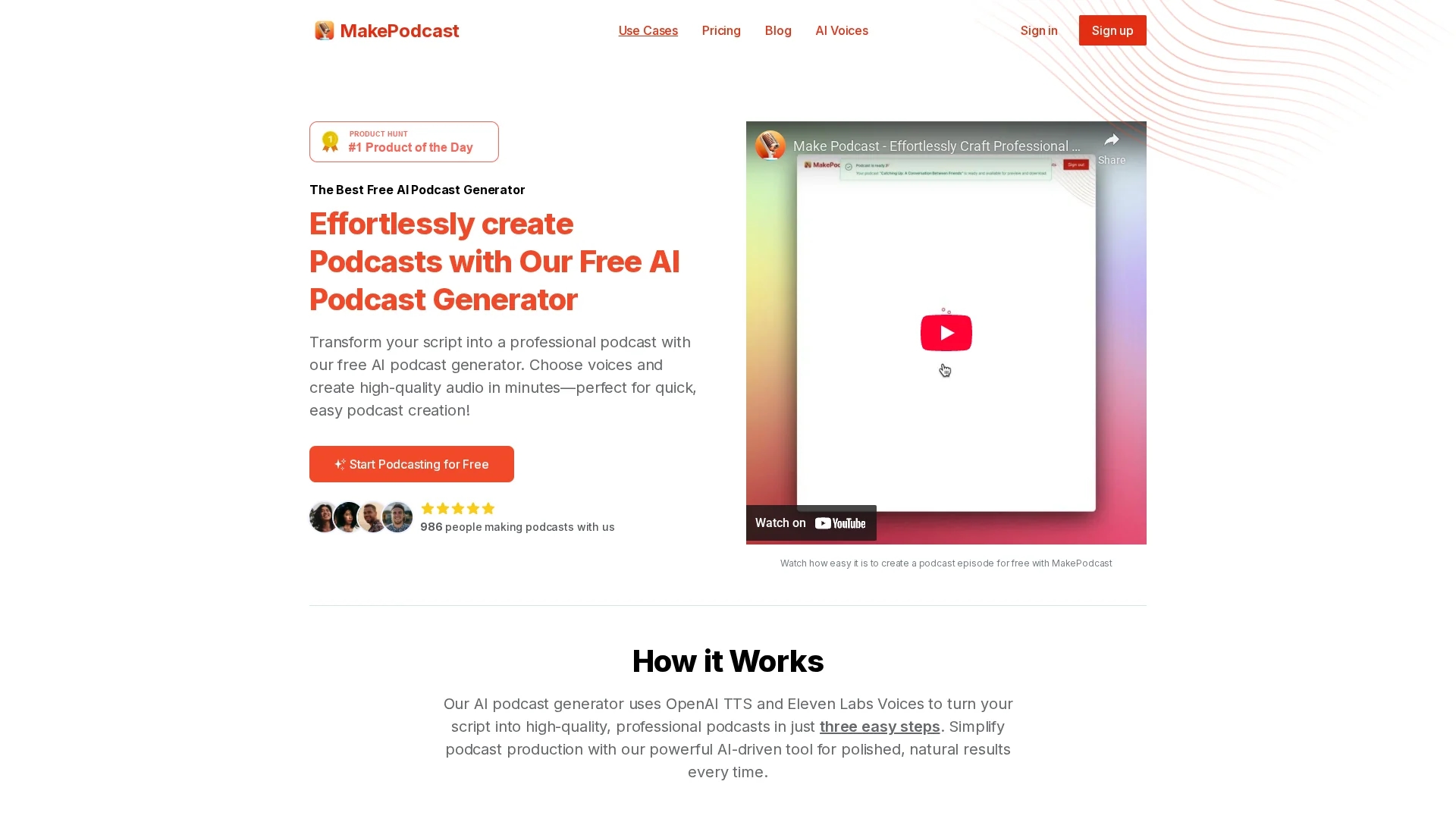makepodcast homepage