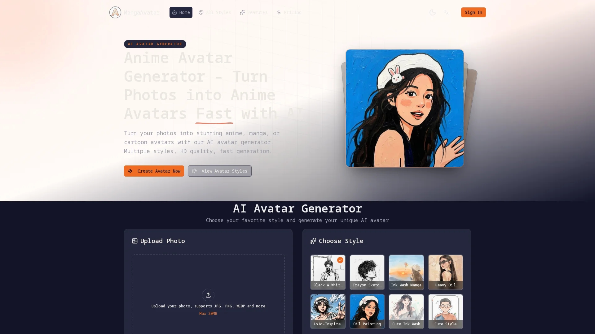 mangaavatar homepage