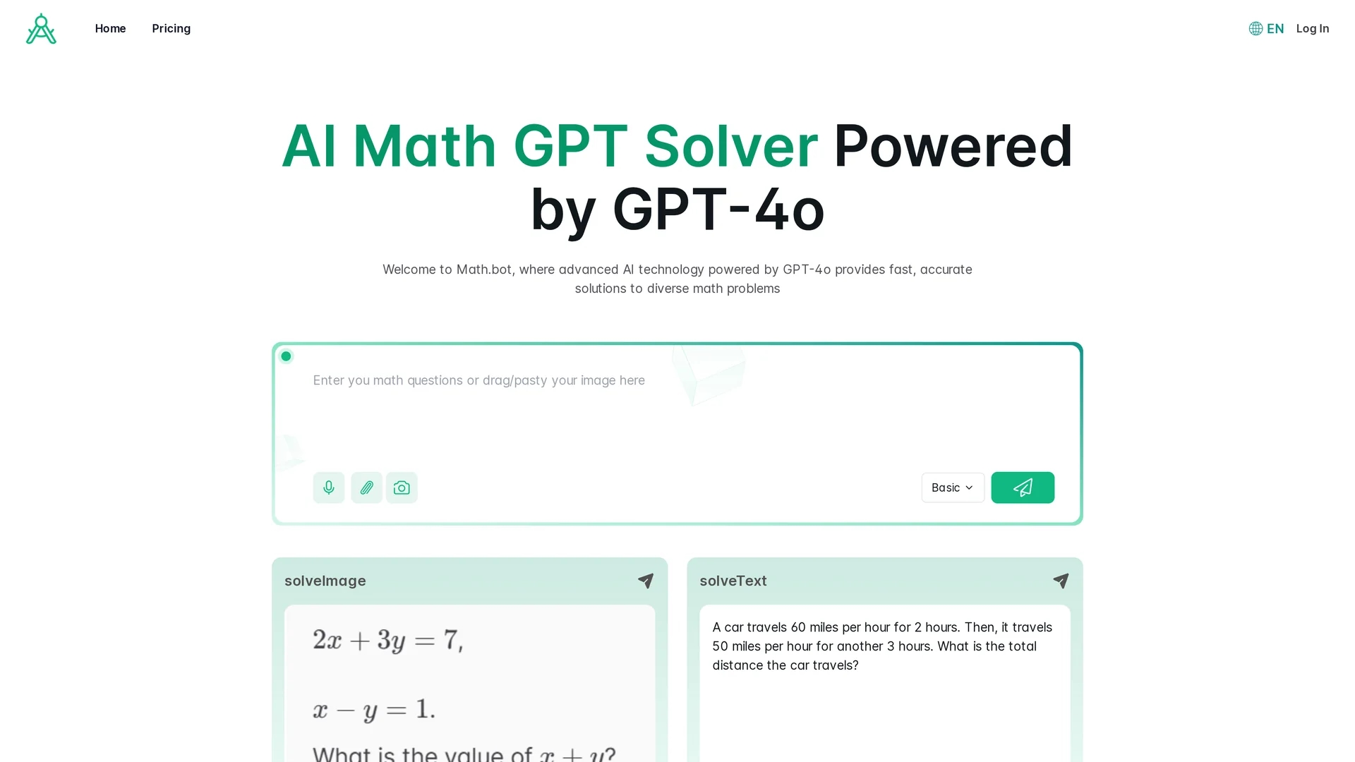math-bot homepage