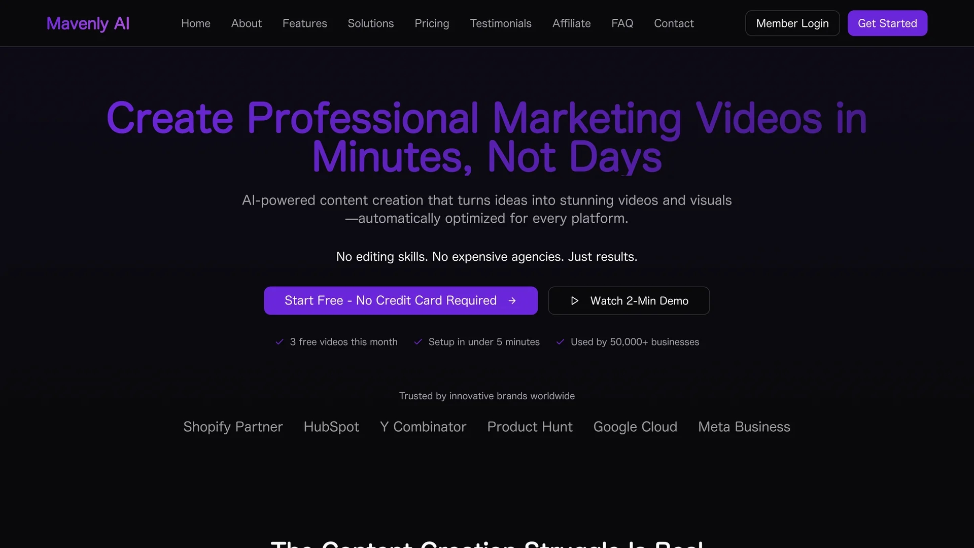 mavenly homepage