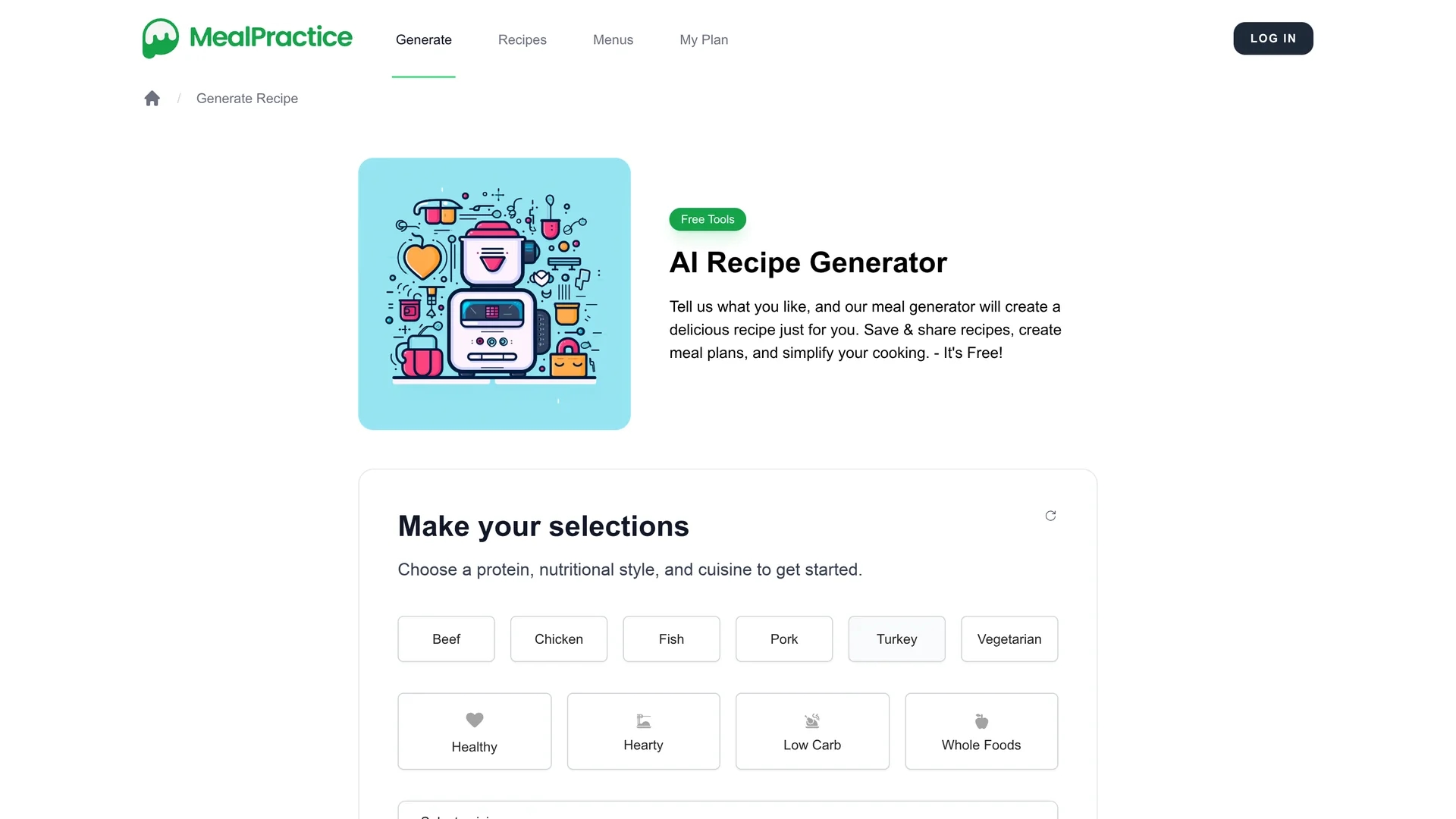 mealpractice homepage