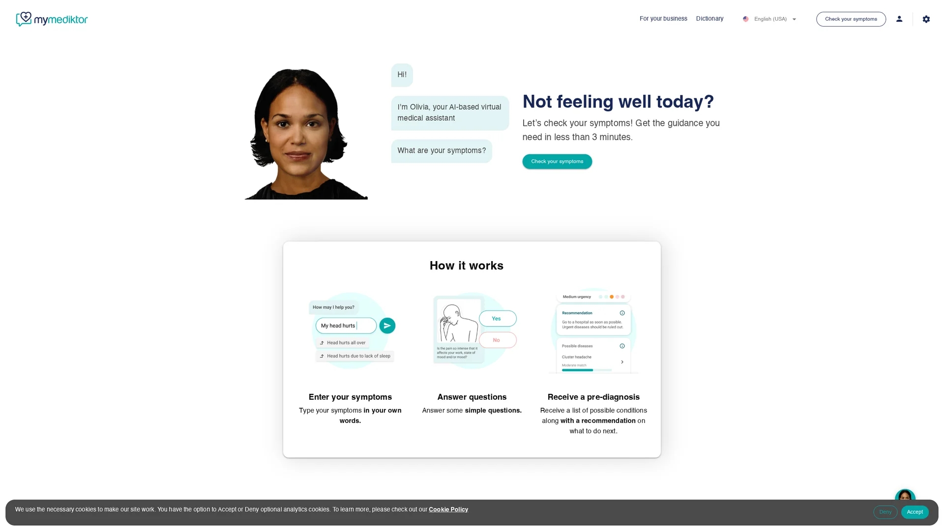 mediktor homepage