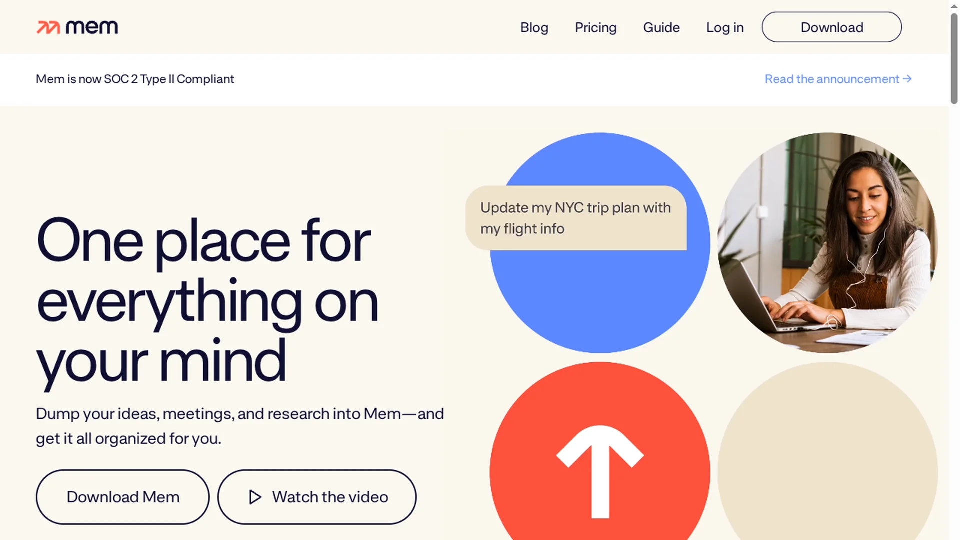 mem-ai homepage