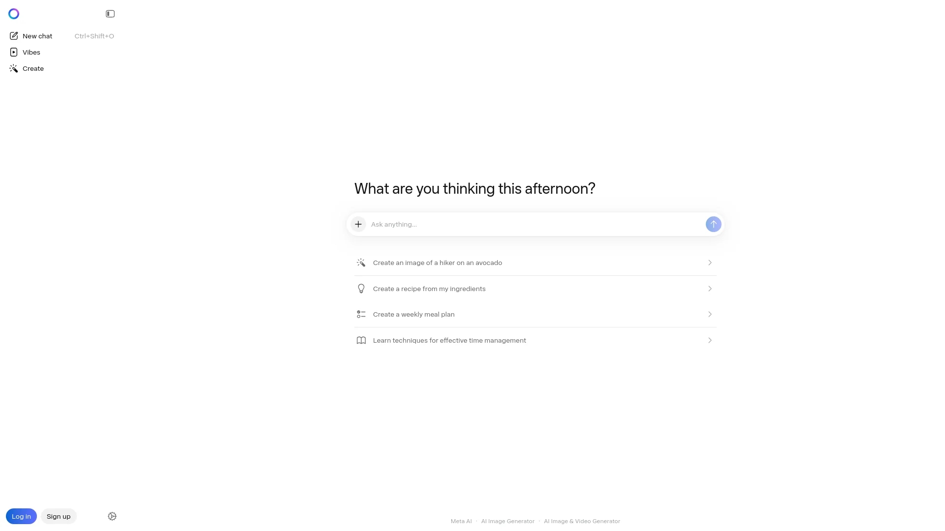 meta-ai homepage