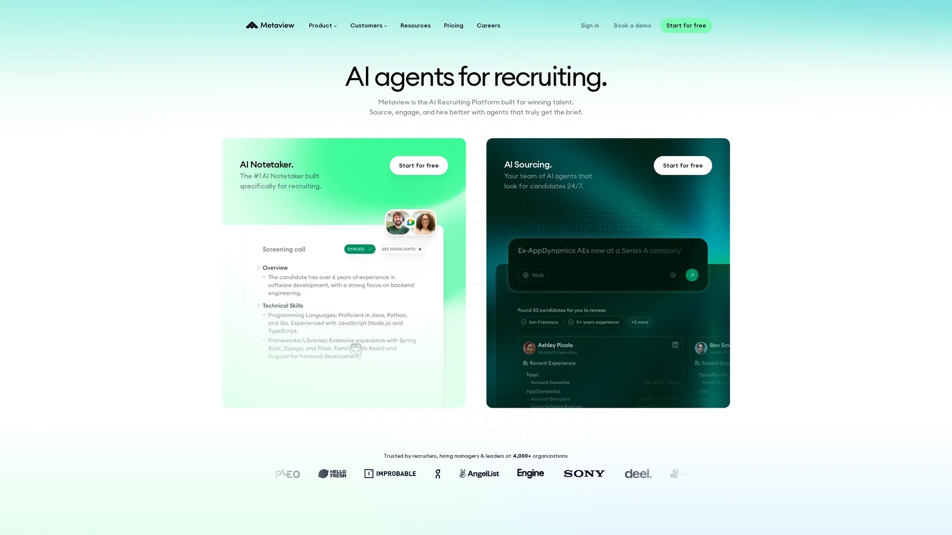 metaview homepage