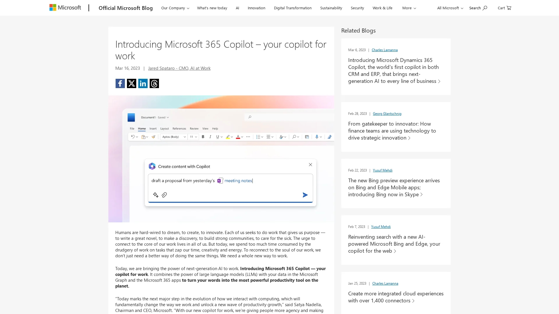 microsoft-365-co-pilot homepage