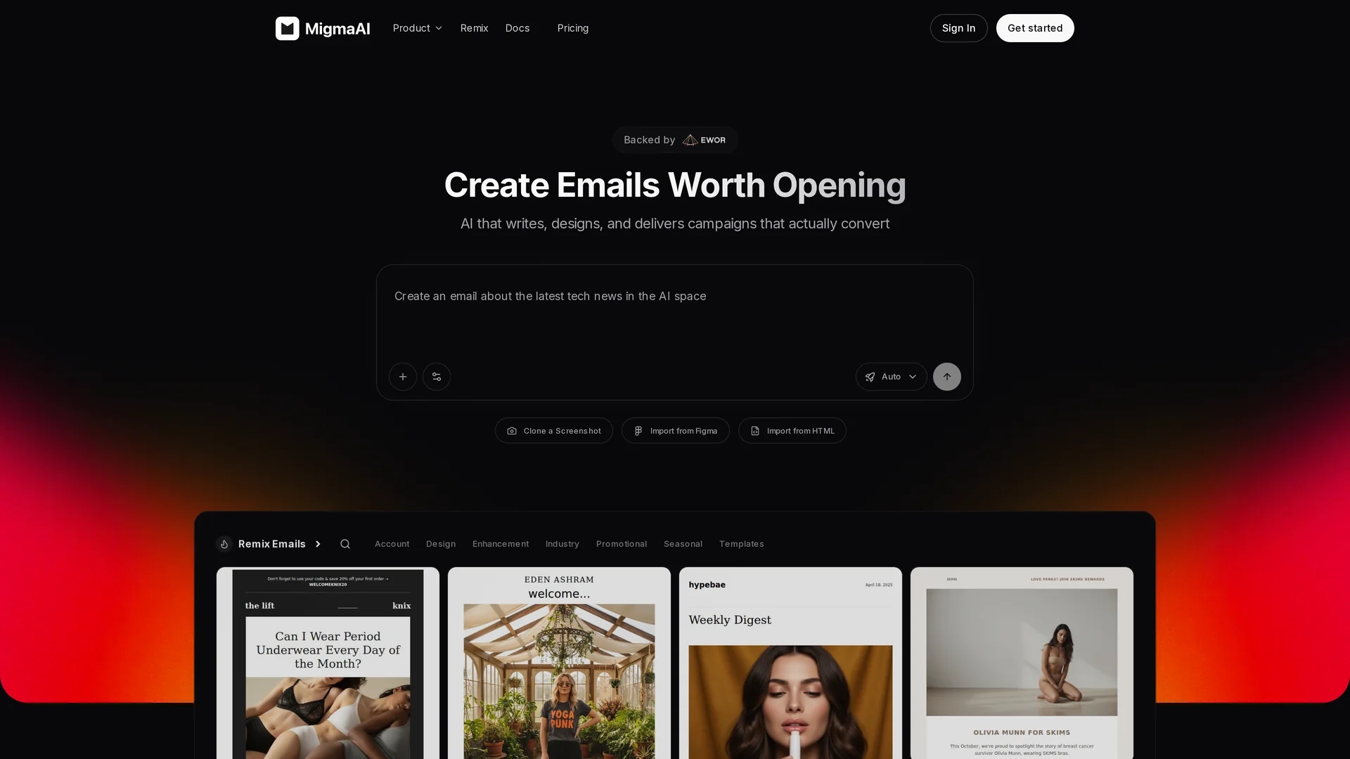migma-ai homepage