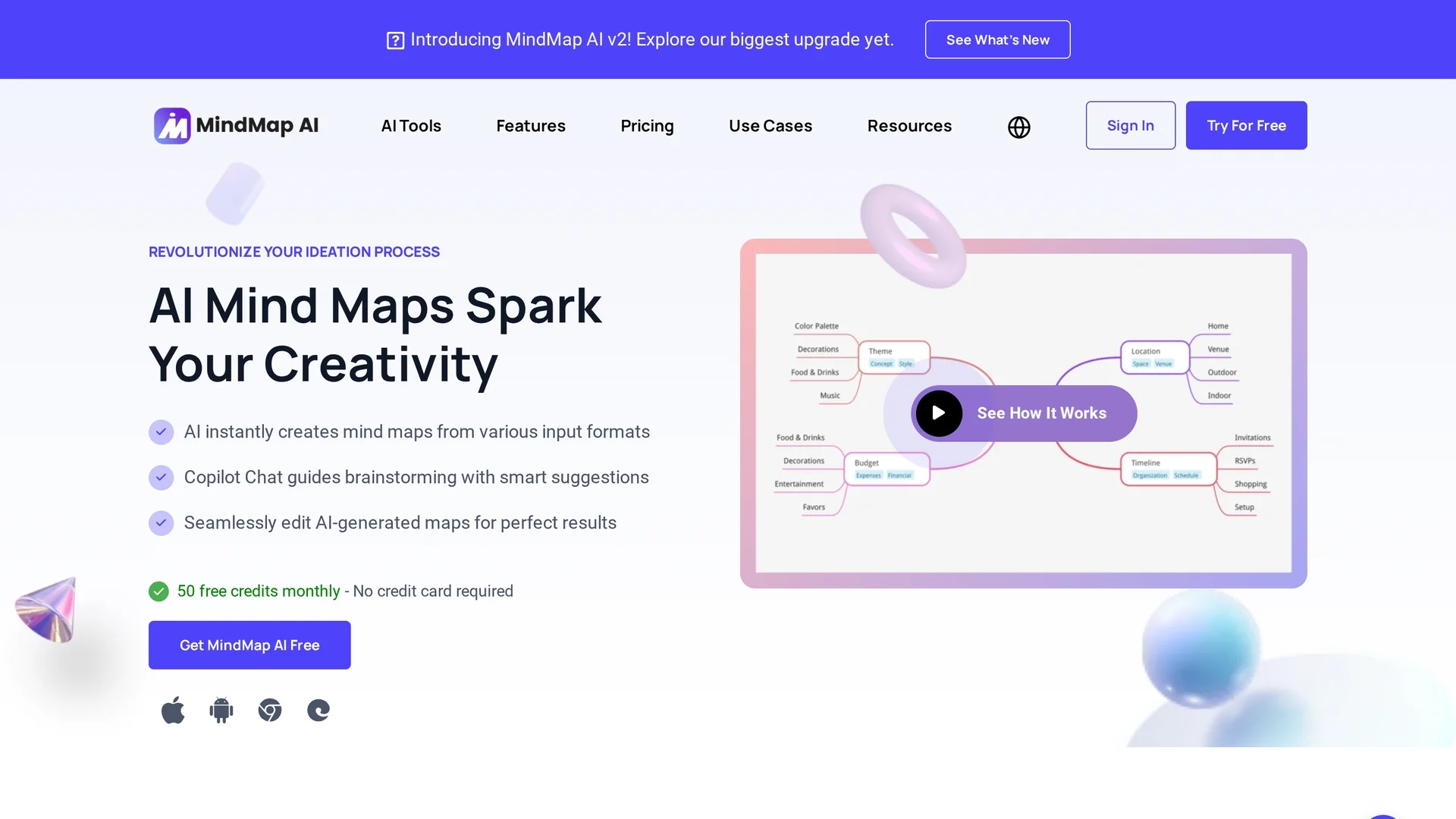 mindmapai-app homepage