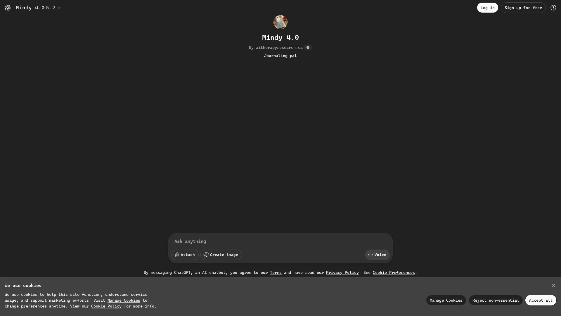 mindmategpt homepage