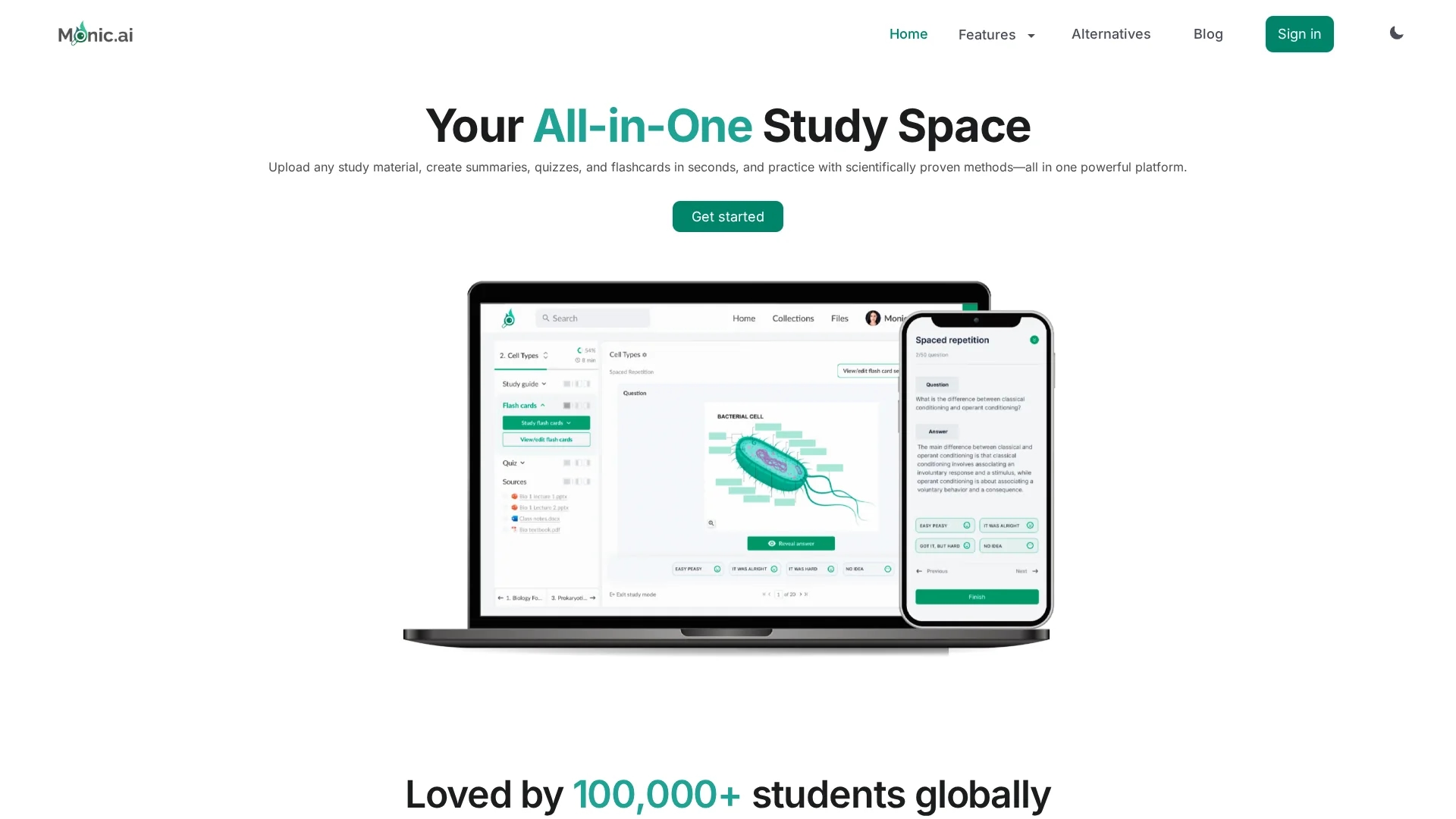 monic-ai homepage